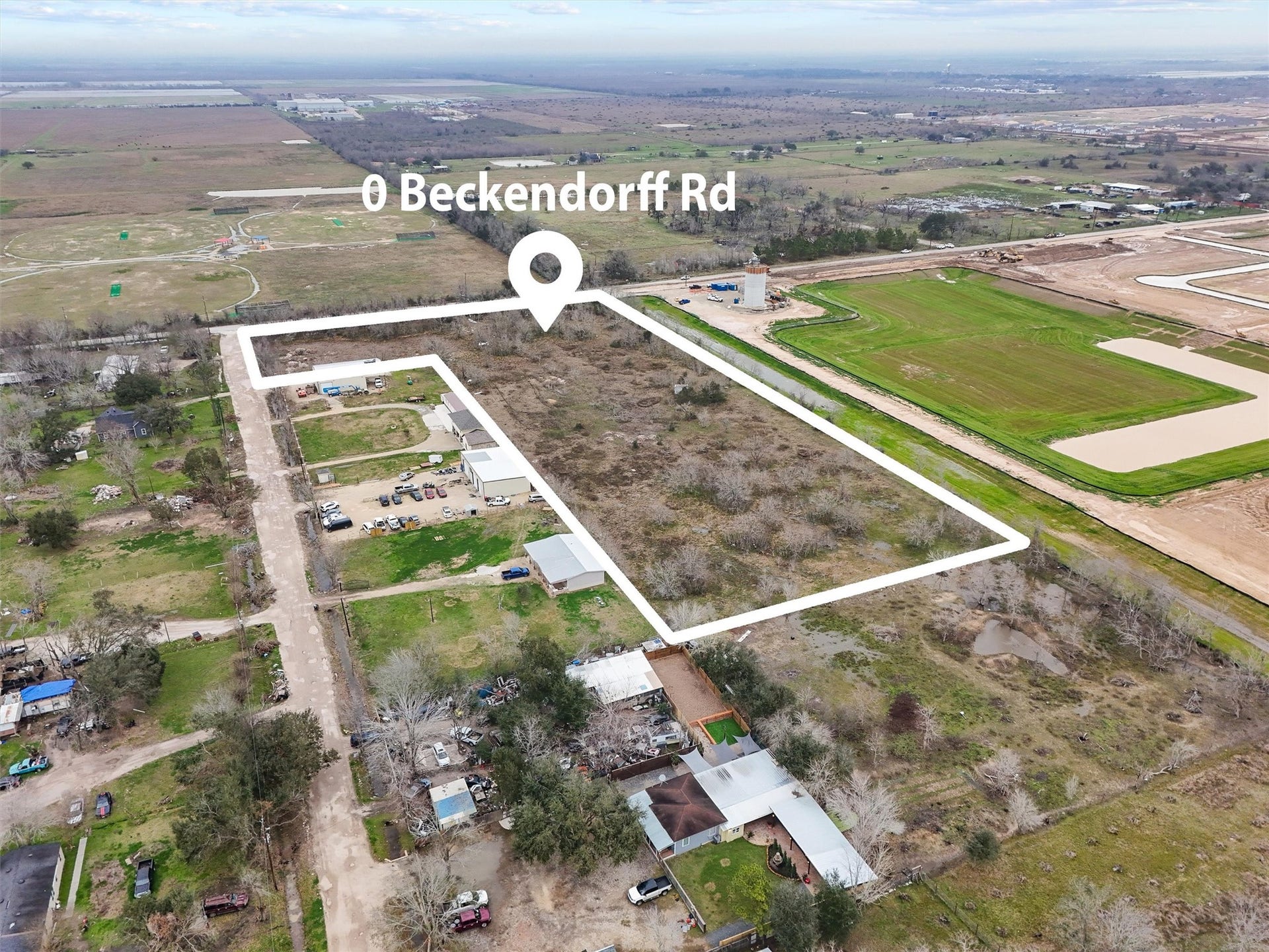 0(A) Beckendorff Road, Katy, TX 77493 Prime location in high growth Katy 77493 corridor with no restrictions. Excellent for commercial, high density residential, or hold for investment. Direct frontage to Beckendorff Rd. Neighboring the community of Sunterra.