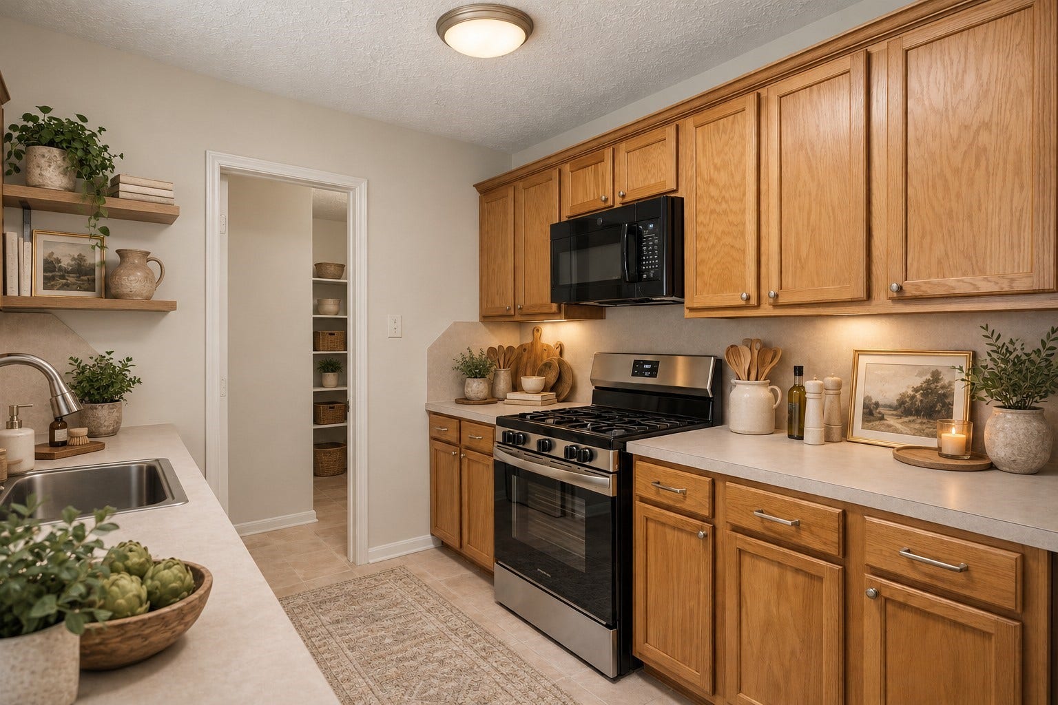 8051 Bay Branch Drive, #423, The Woodlands, TX 77382 Kitchen-virtually staged