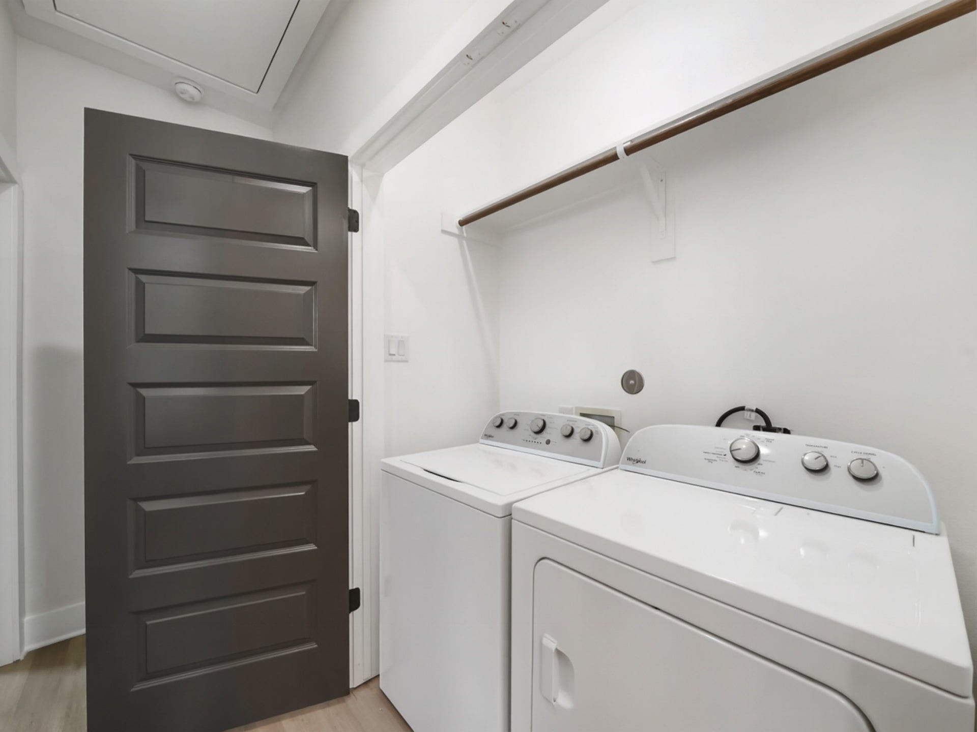 8122 Double Avenue, #B, Houston, TX 77088 Laundry room with washer and dryer included