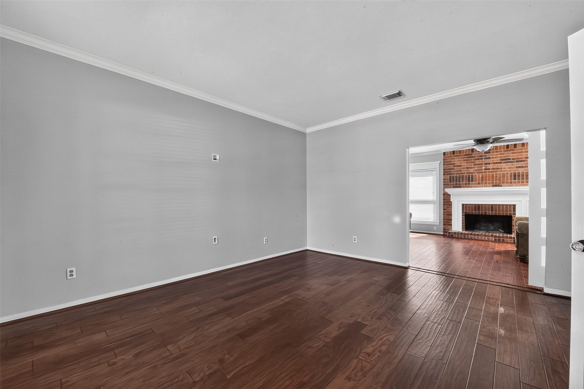 This room leads directly into the back living area.