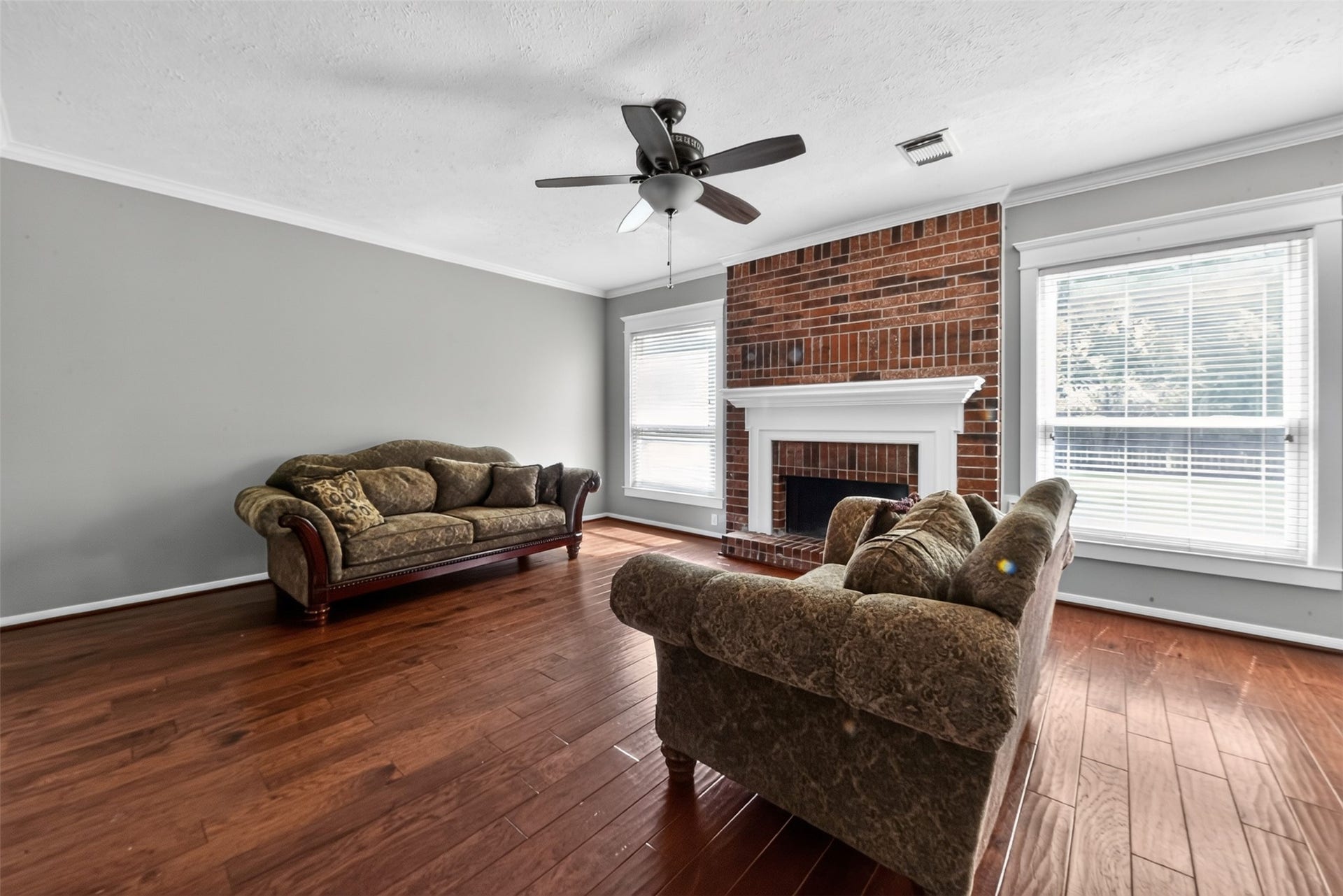 Back living area overlooks the yard.