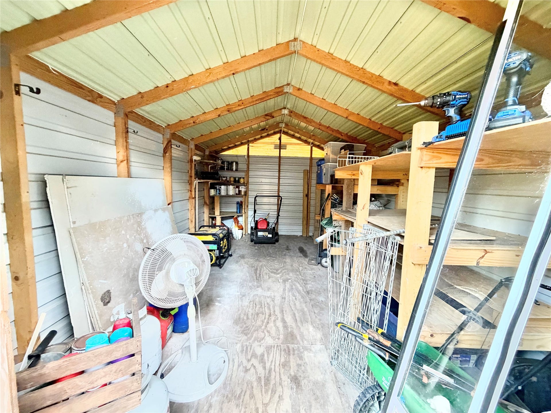 2133 Greenlee Lane, Dickinson, TX 77539 Inside of storage shed #!