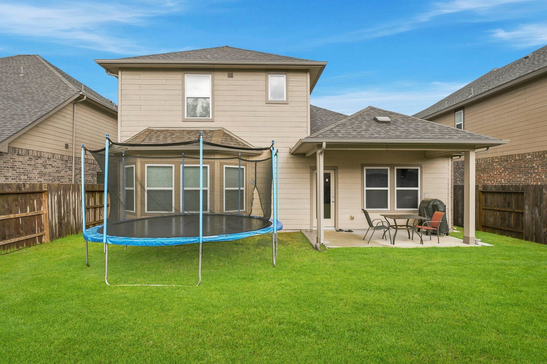 View of the back of the home.
