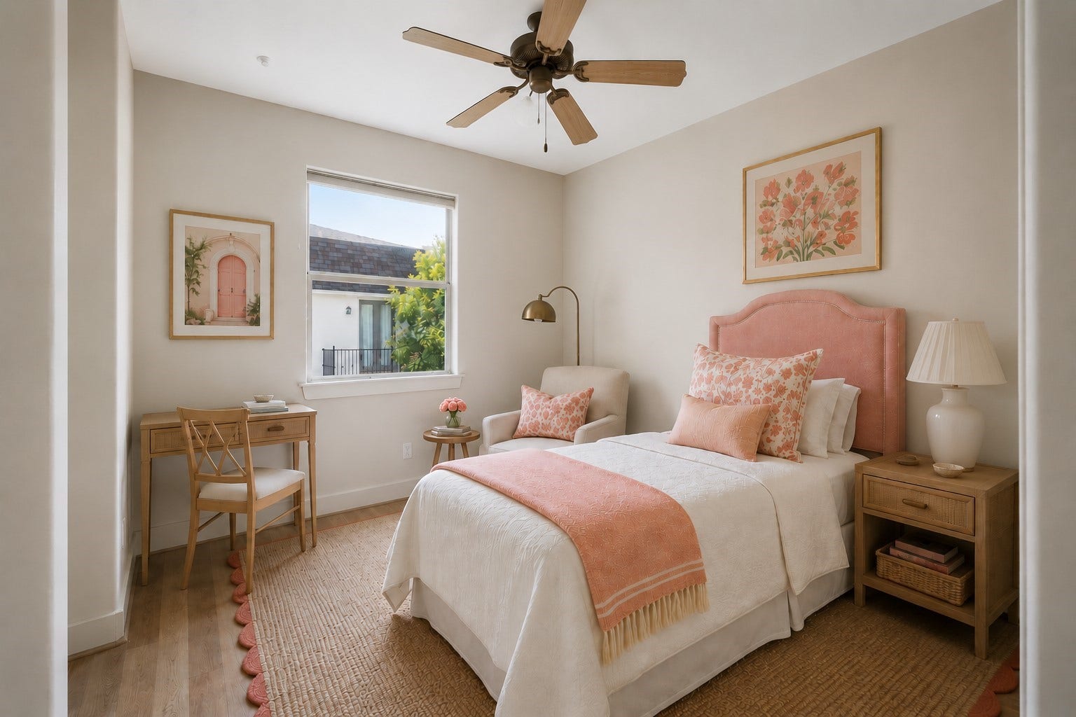 1477 Missouri Street, Houston, TX 77006 Secondary bedroom. Virtually staged.