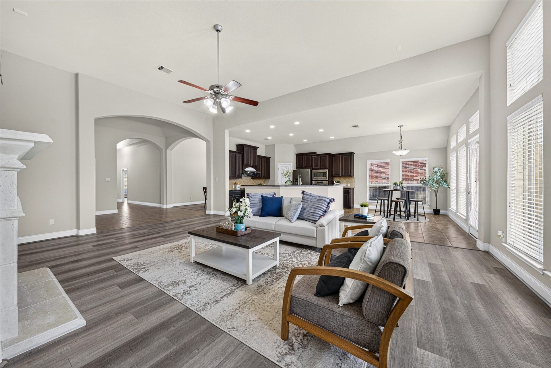 Bright, open living space filled with natural light and room for the whole family to gather.