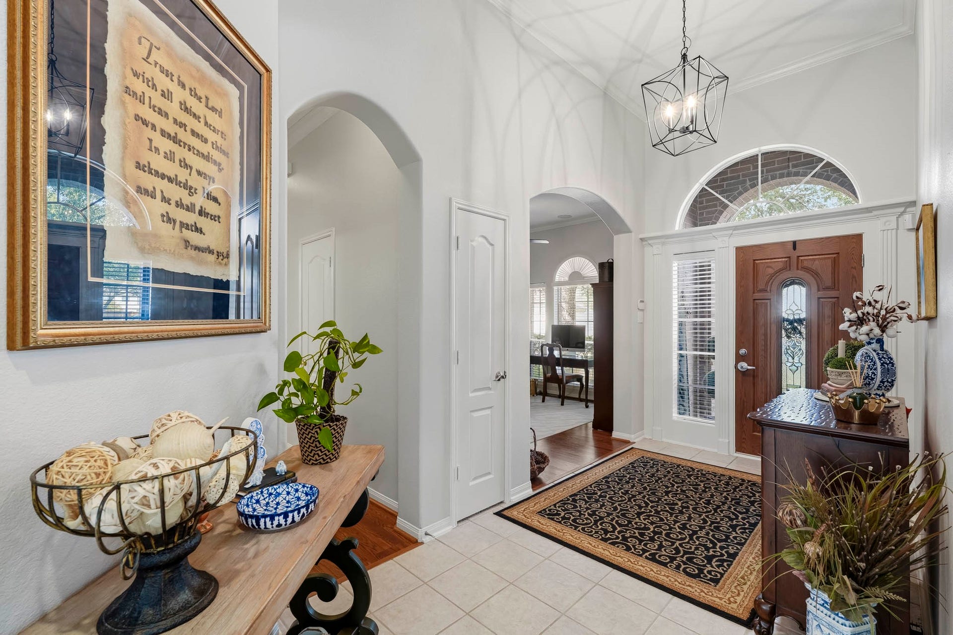 3905 Kimberly Drive, Pearland, TX 77581 Study immediately off entryway with hallway to secondary bedrooms