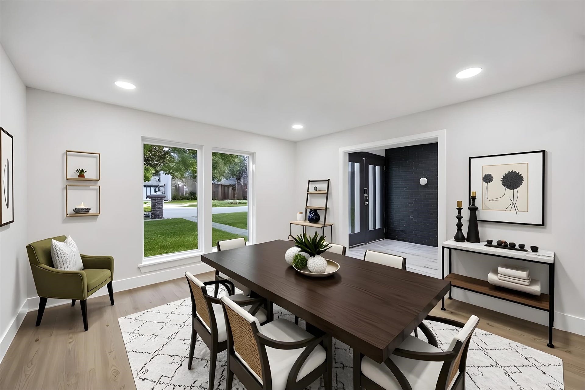 11947 Fawnview Drive, Houston, TX 77070 staged formal dining area at the front of the home.