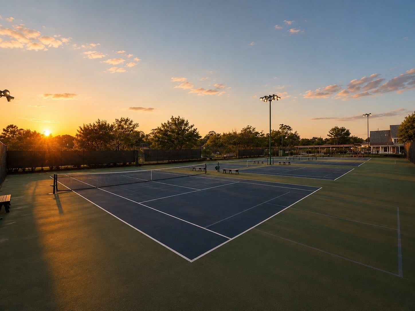 11947 Fawnview Drive, Houston, TX 77070 Tennis Court at Lakewood forest HOA Club House.