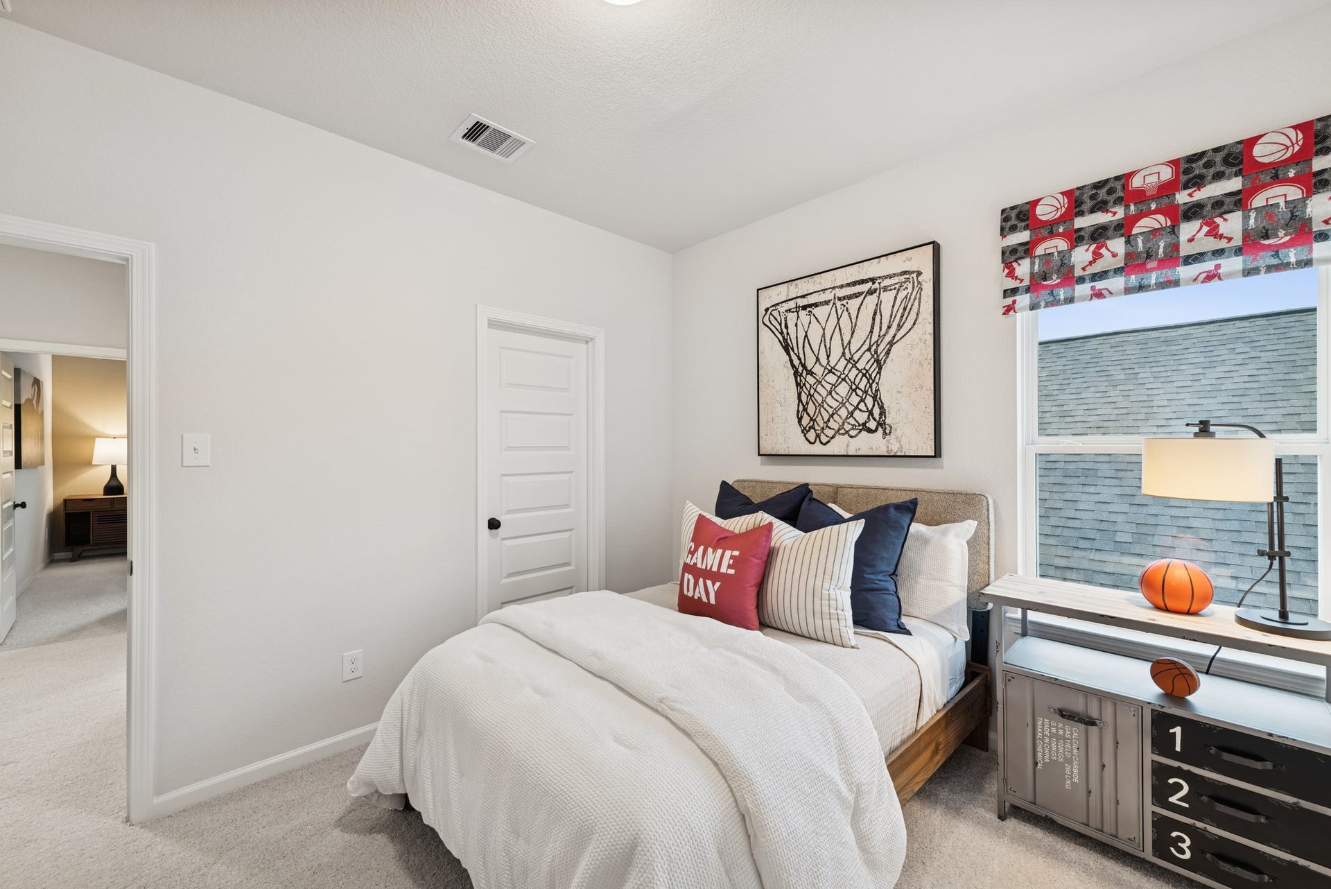 8914 Adana Drive, Montgomery, TX 77316 The Princeton II- Bedroom 4. Staged model home shown for illustration only; actual features, colors, and upgrades may vary.