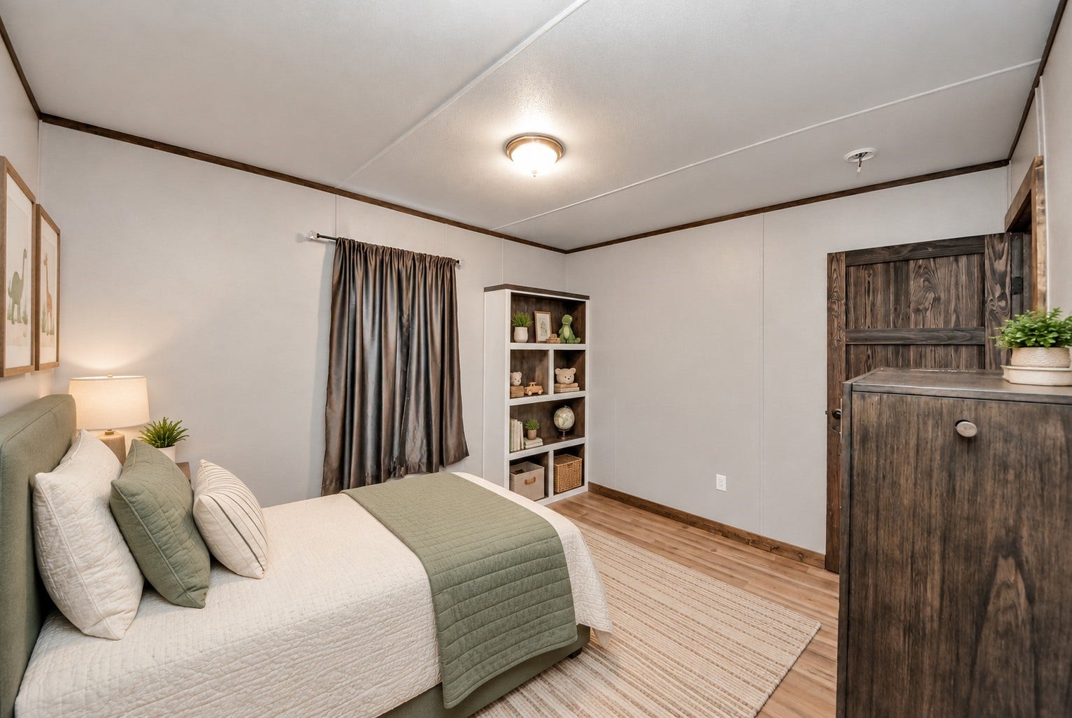 12565 Royal Green Drive, Conroe, TX 77303 Virtually staged second bedroom with versatile space for a childs room.