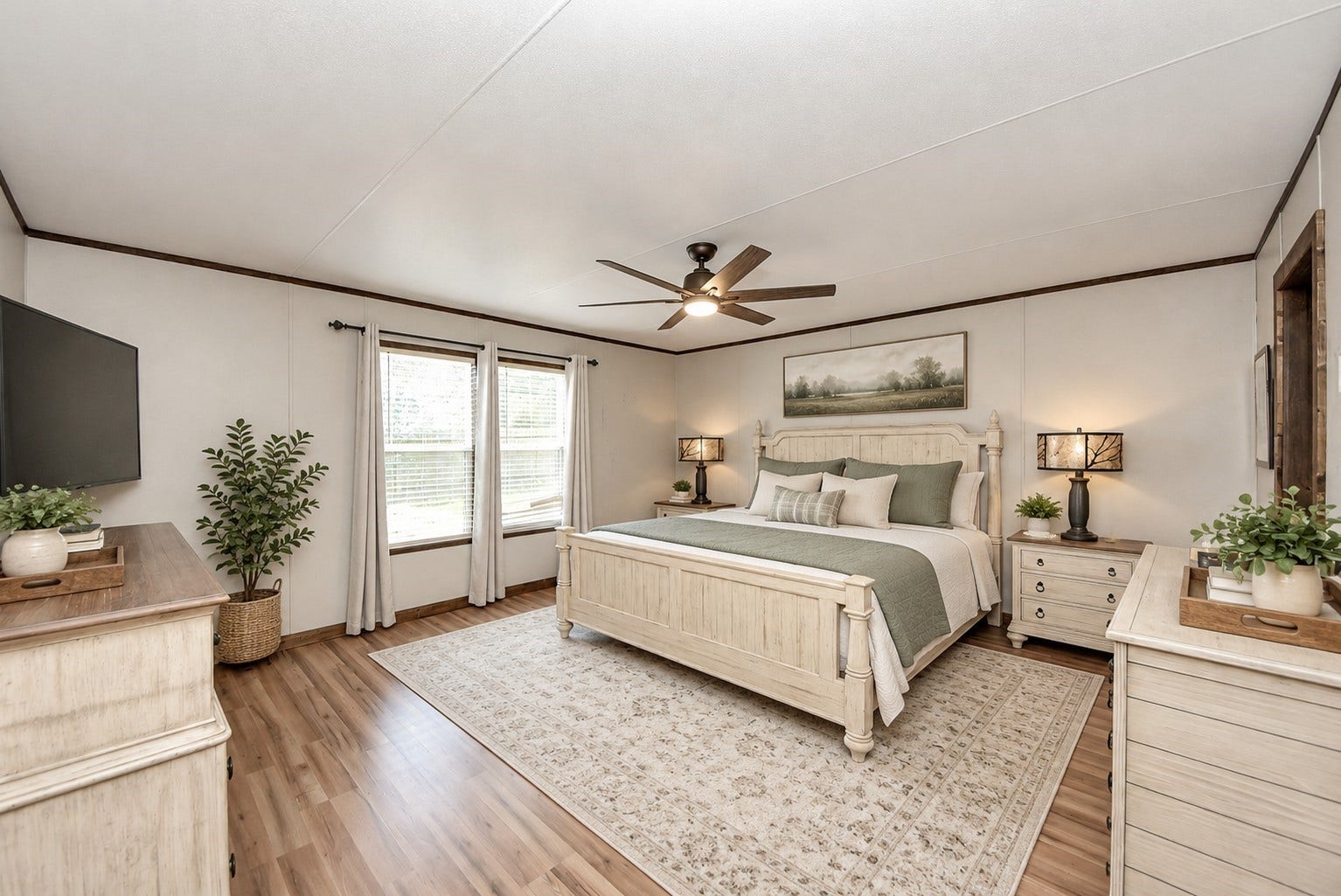 12565 Royal Green Drive, Conroe, TX 77303 Virtually staged primary bedroom.