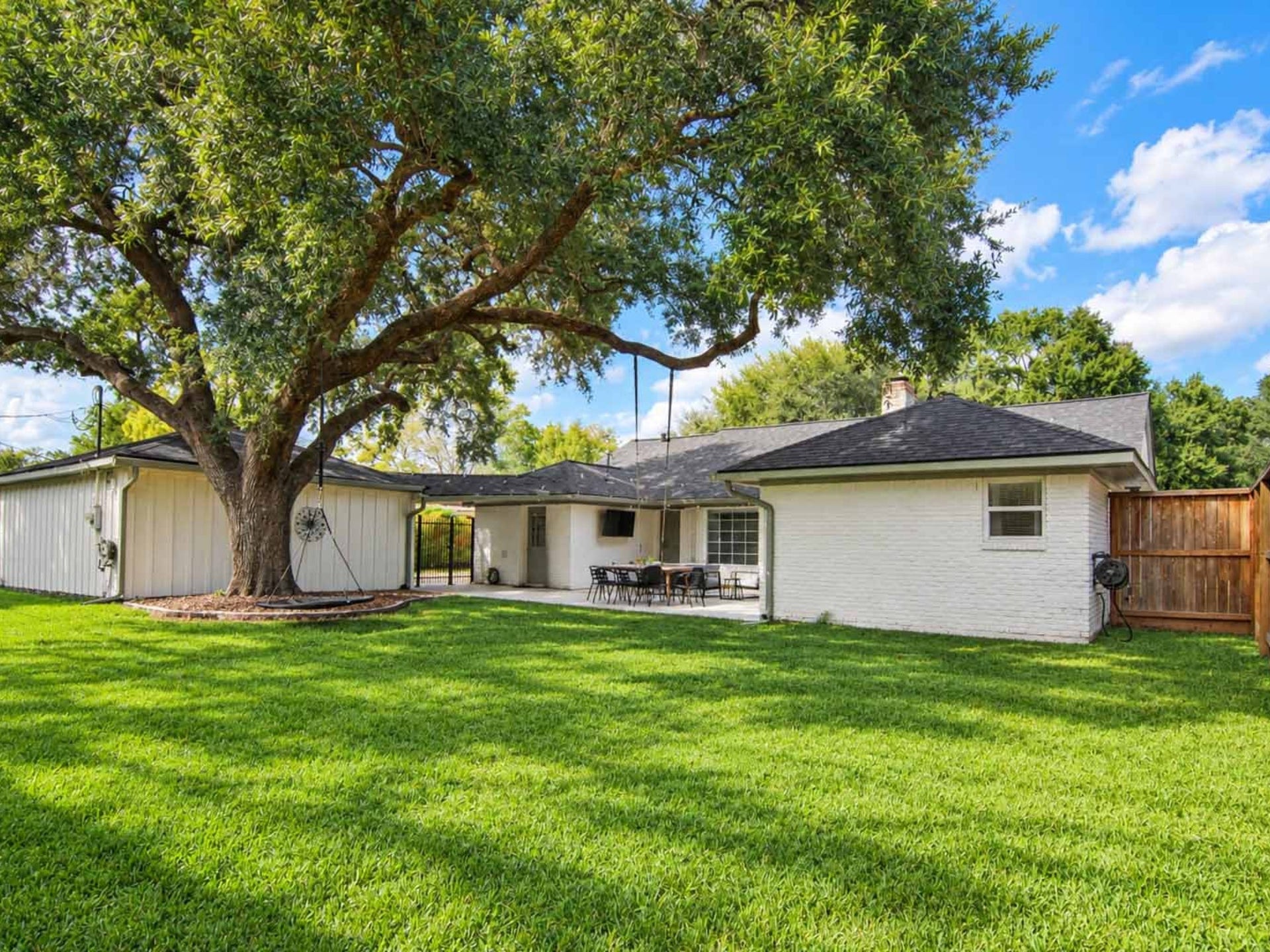 5611 Cheena Drive, Houston, TX 77096 Expansive and well maintained yard for all to enjoy!