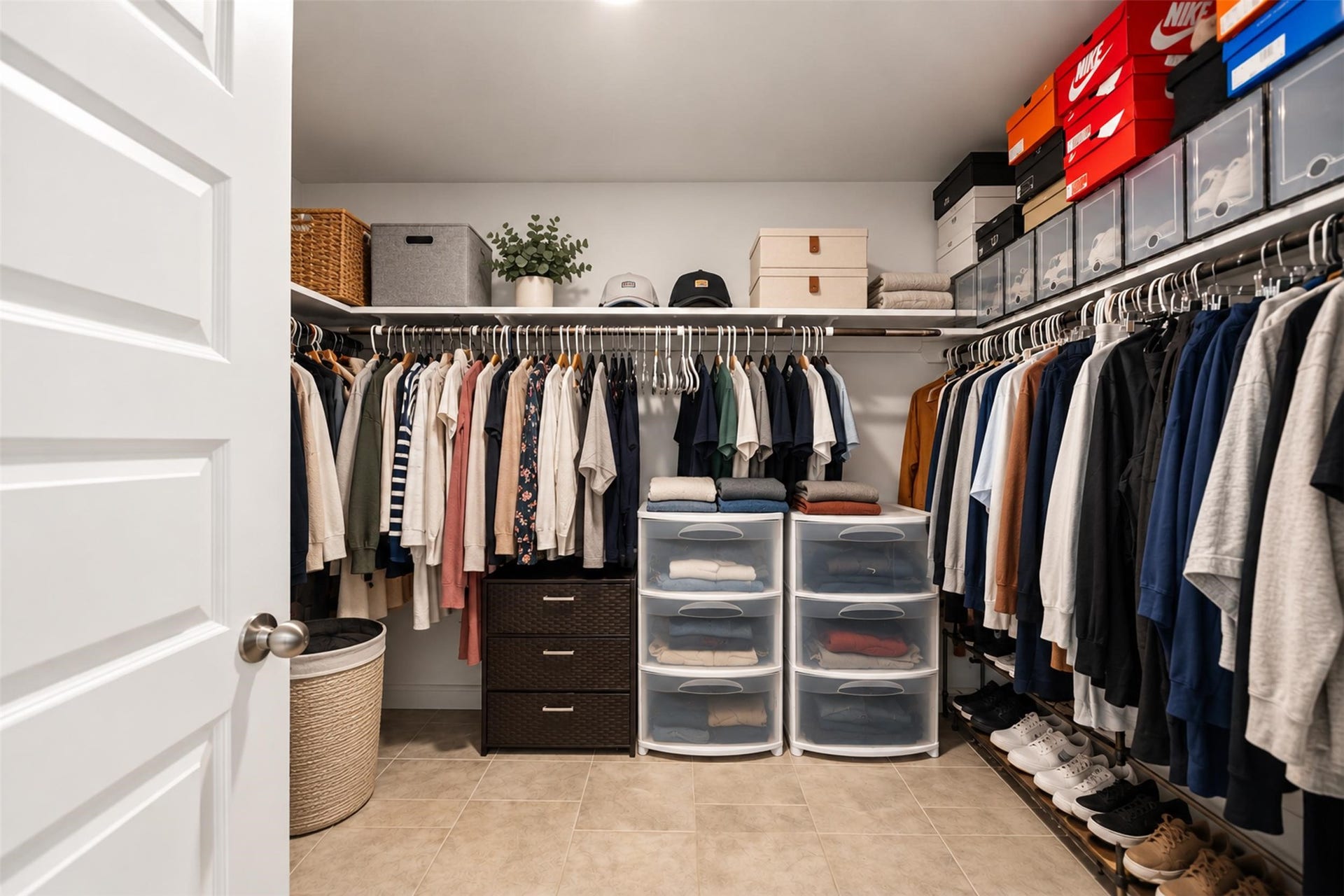 7511 Carson Court, Rosharon, TX 77583 Closet goals! A generous primary walk-in closet with plenty of room to organize your wardrobe.