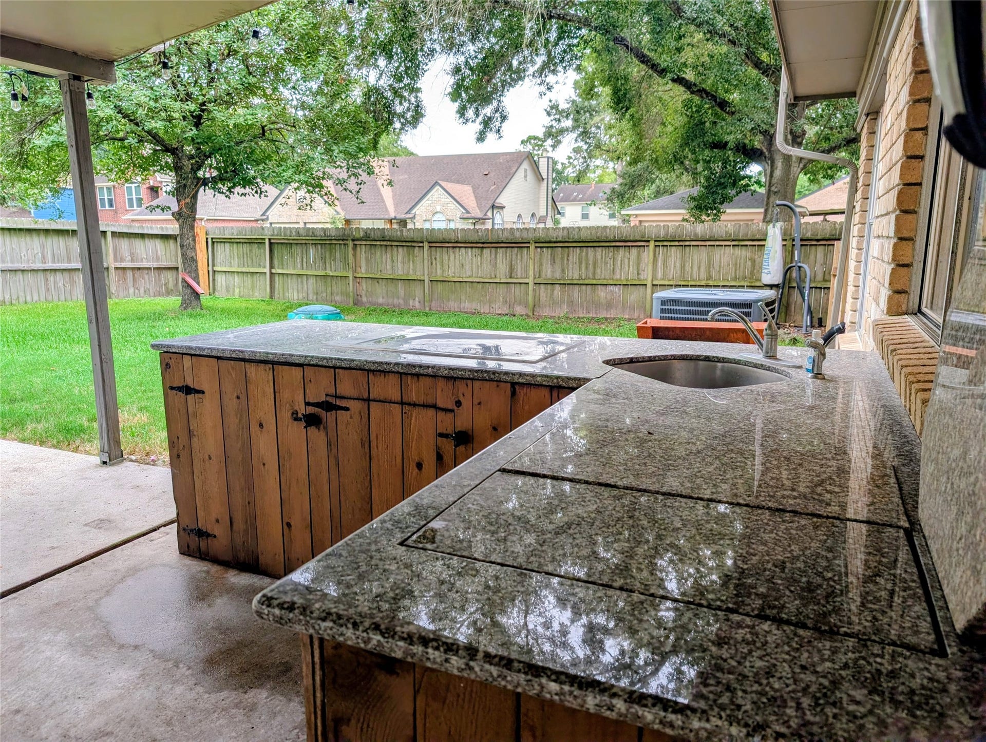12506 Mill Ridge Drive, Cypress, TX 77429 Outdoor Kitchen with Sink