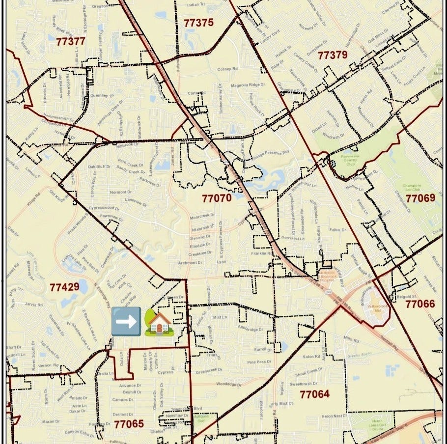 12506 Mill Ridge Drive, Cypress, TX 77429 Minutes away from 77070 zip code