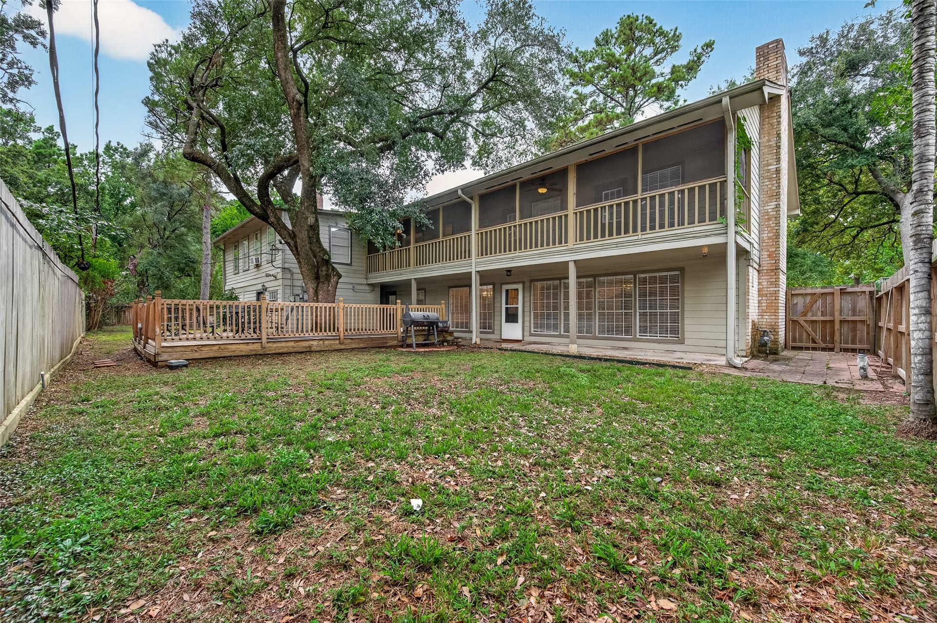 8007 Vickridge Lane, Spring, TX 77379 Expansive backyard with room for entertaining, playsets, and pets