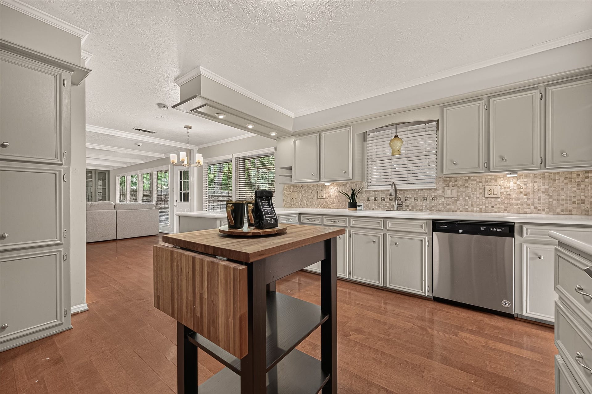 8007 Vickridge Lane, Spring, TX 77379 The kitchen opens naturally to the living areas, creating an easy flow for everyday living and entertaining