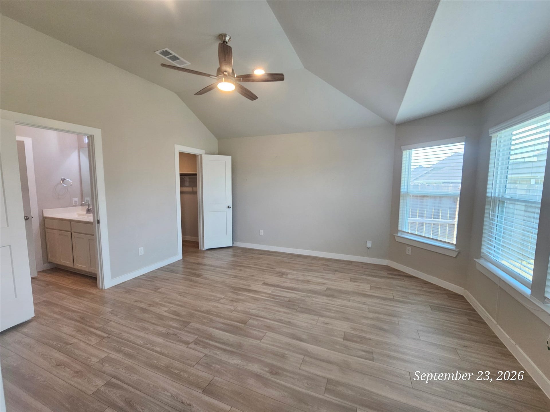 21614 Wave Hollow Drive, Cypress, TX 77433 View of primary room with bay windows. Make a great spot for a relaxing seating area