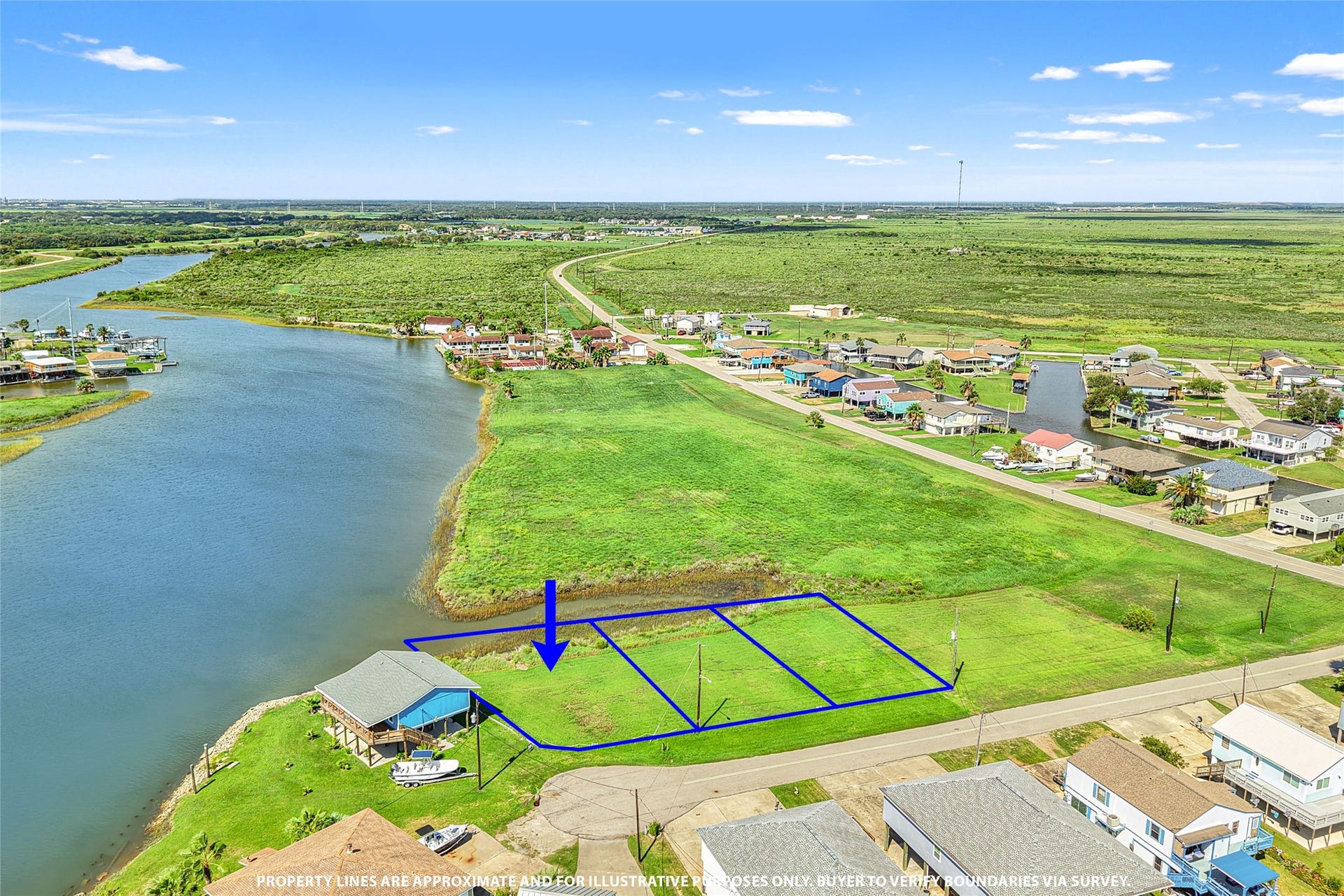 Property lines are approximate and for illustrative purposes only. Buyer to verify boundaries via survey.