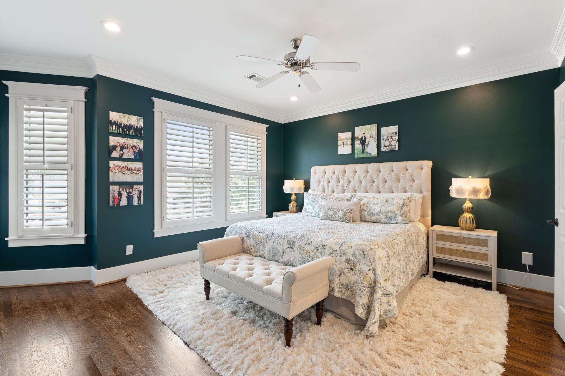 919 Ashland Street, #A, Houston, TX 77008 Spacious 2nd-floor primary suite privately situated toward the front of the home w/ refinished hardwood floors, recessed lighting + windows w/ plantation shutters. Generous size offers plenty of room for a separate sitting area or desk nook!