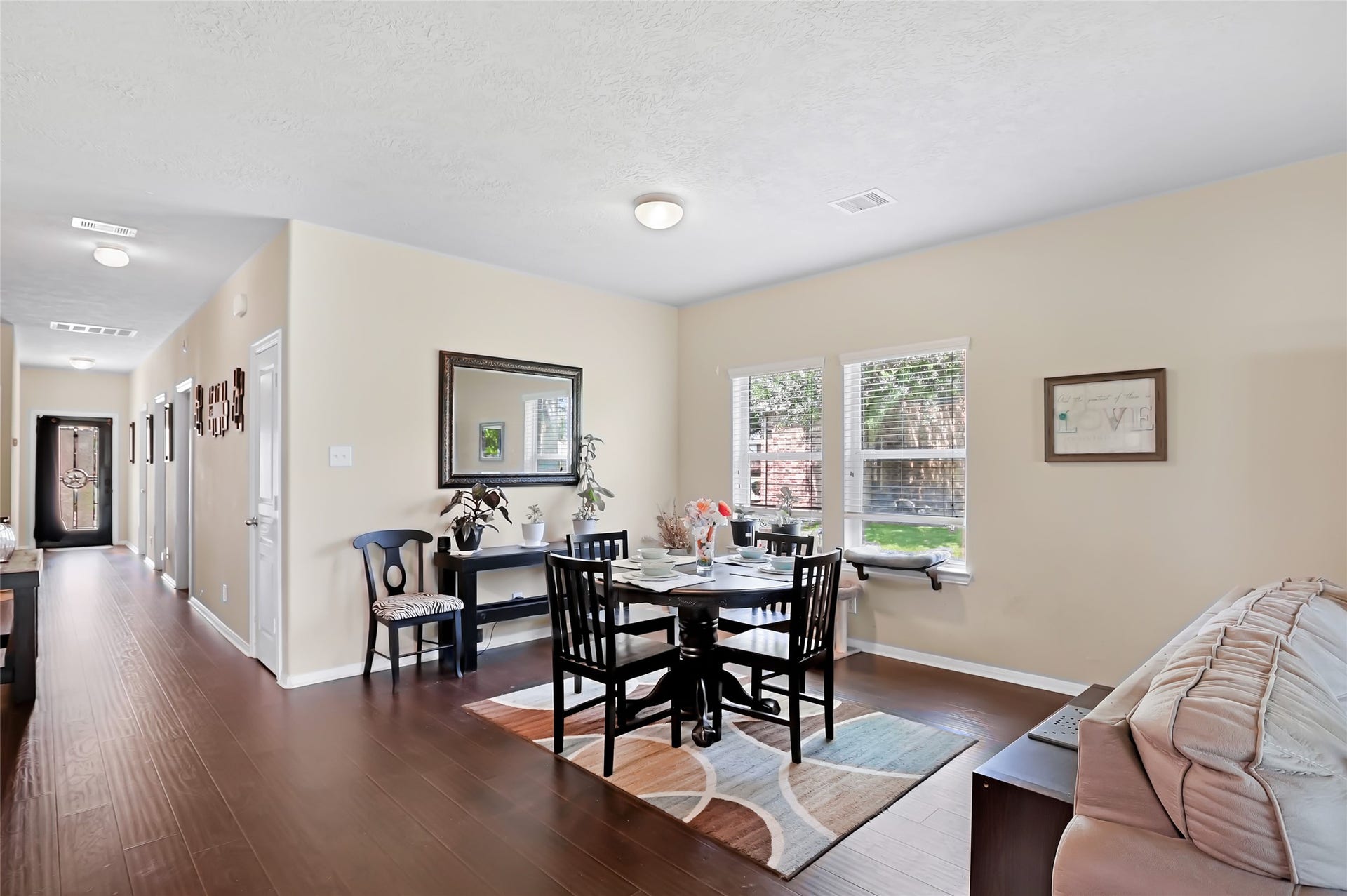 1603 Sahara Drive, Crosby, TX 77532 Dining Room open to Living and Kitchen