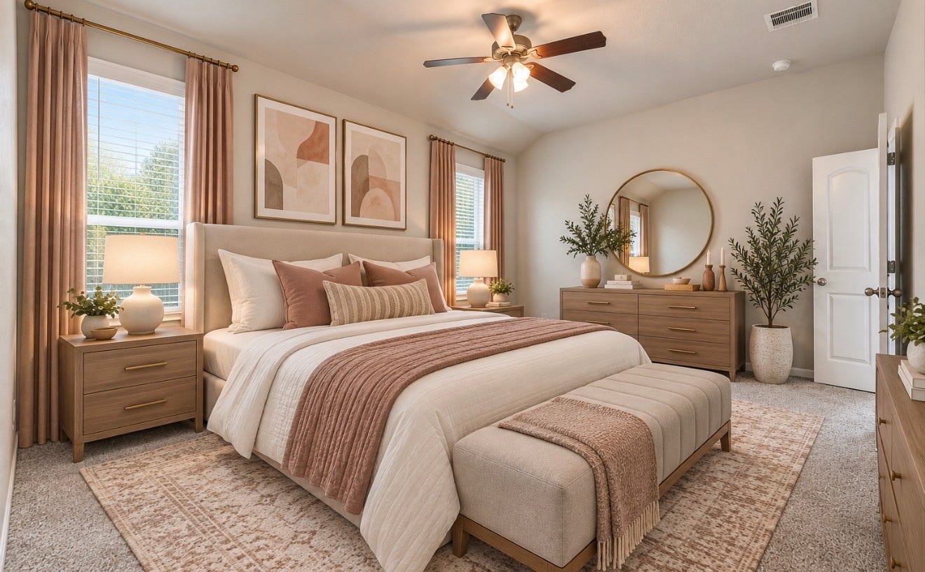 18206 Fehmarn Sound Circle, Houston, TX 77044 virtually staged primary bedroom