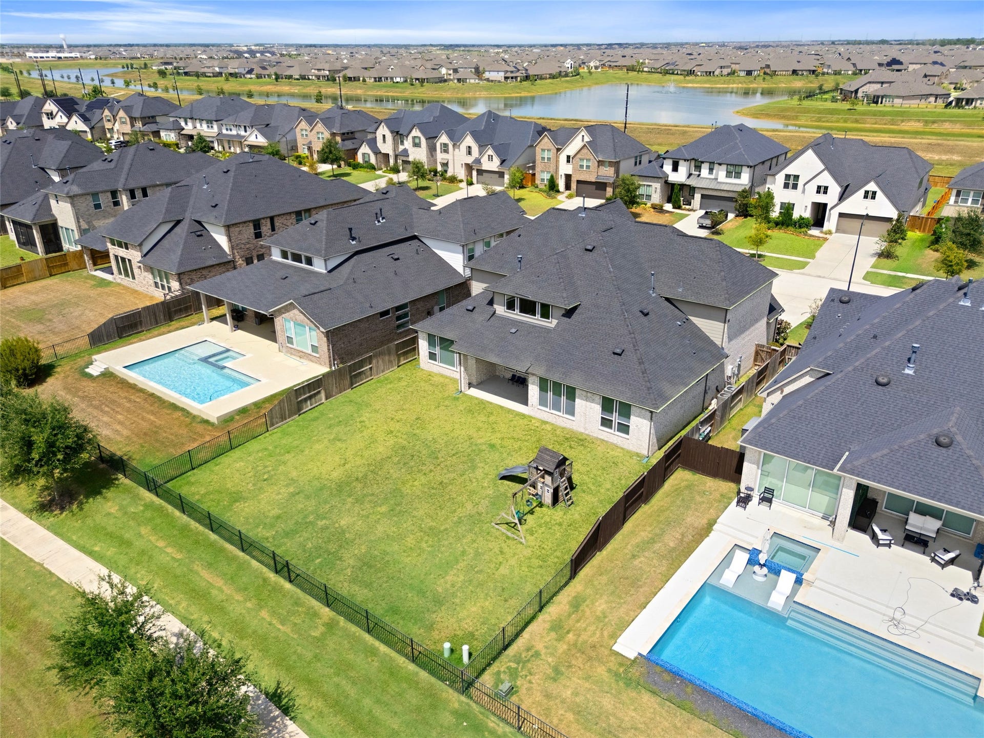 428 Horizon Light Lane, Katy, TX 77493 Backyard - Aerial view