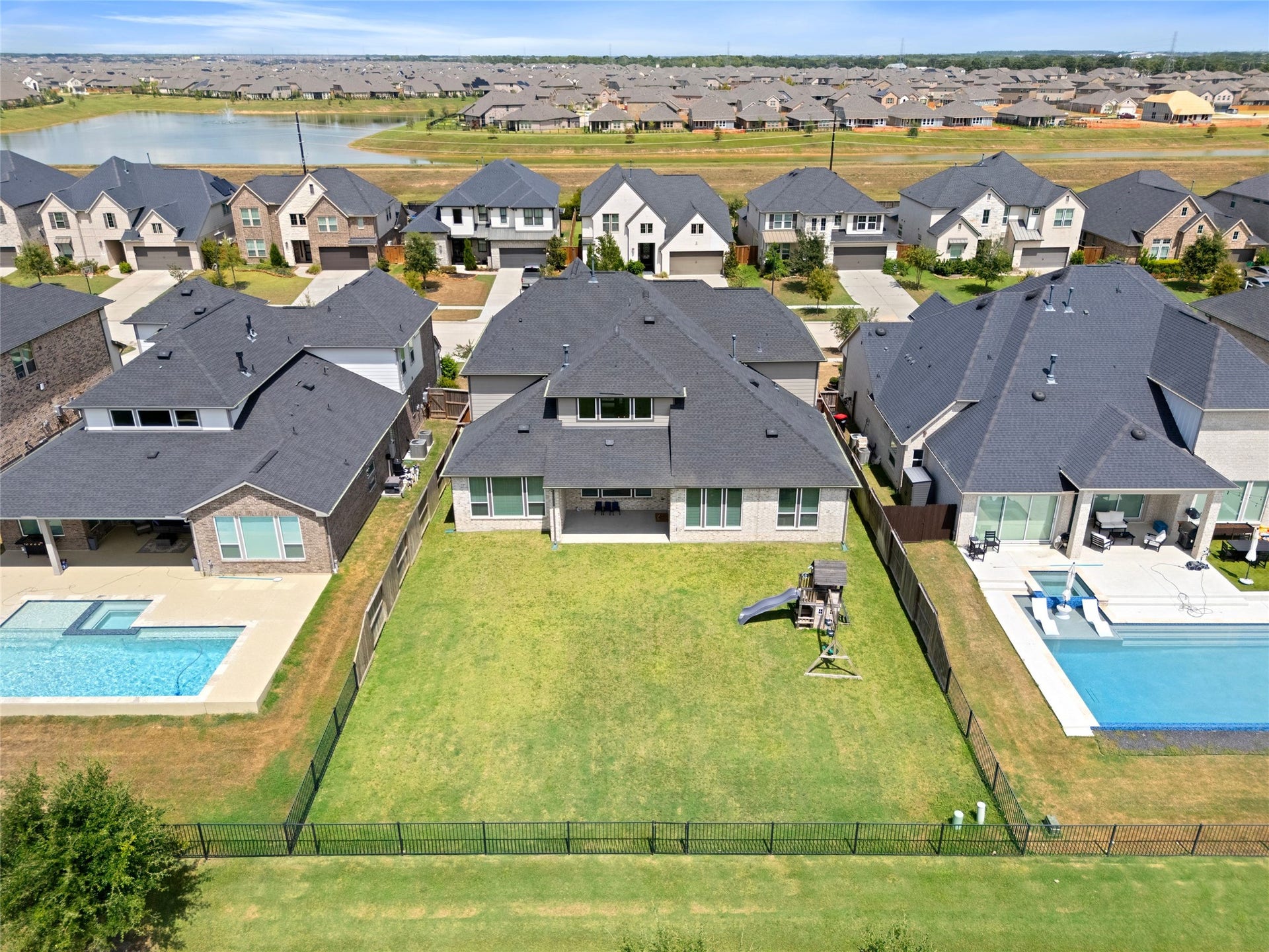 428 Horizon Light Lane, Katy, TX 77493 Backyard - Aerial view