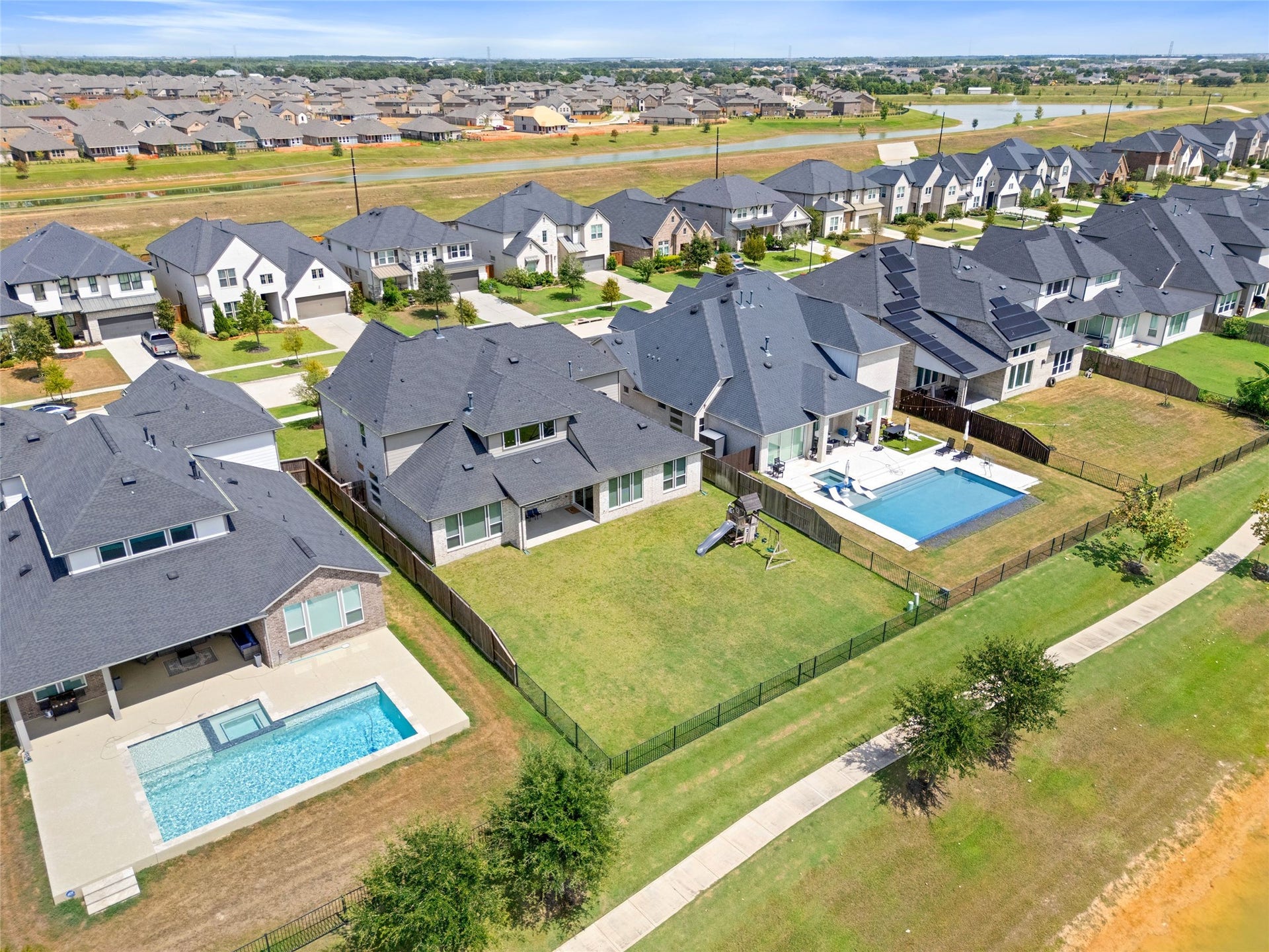 428 Horizon Light Lane, Katy, TX 77493 Backyard - Aerial view