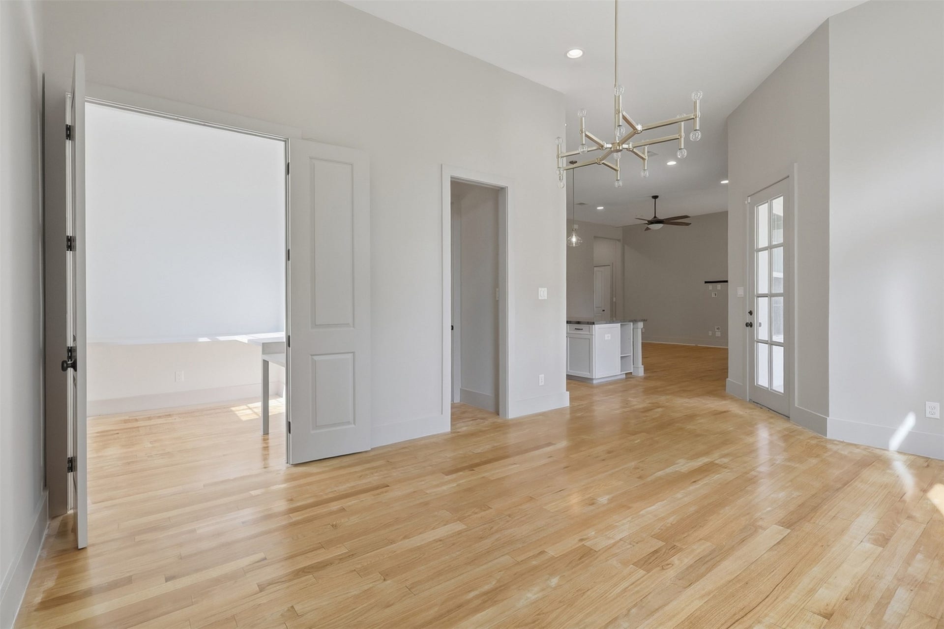 16017 Kube Court, Jersey Village, TX 77040 view of dining room and additional space that can be used as a butler's pantry or workspace