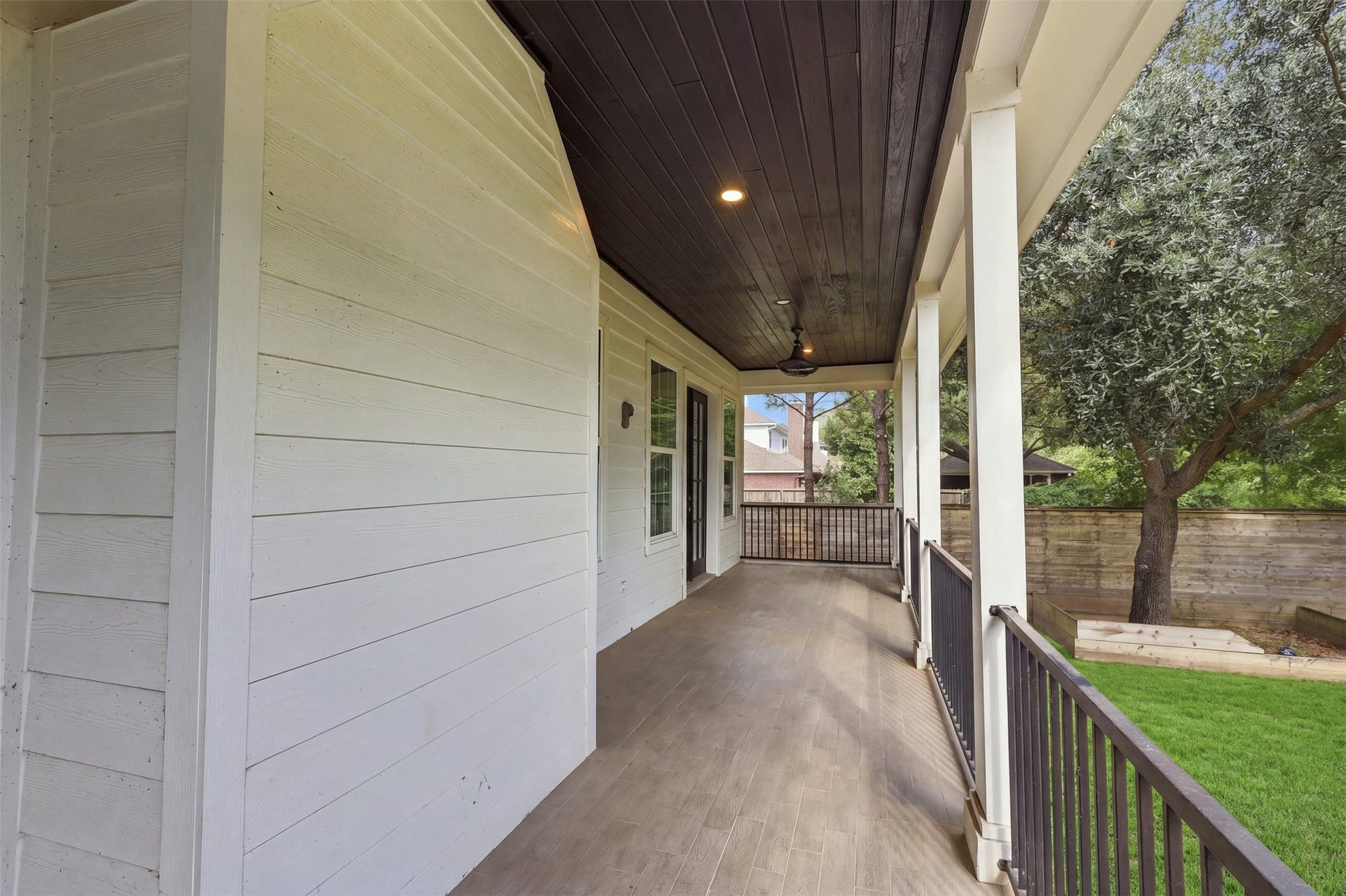 16017 Kube Court, Jersey Village, TX 77040 porch view off kitchen