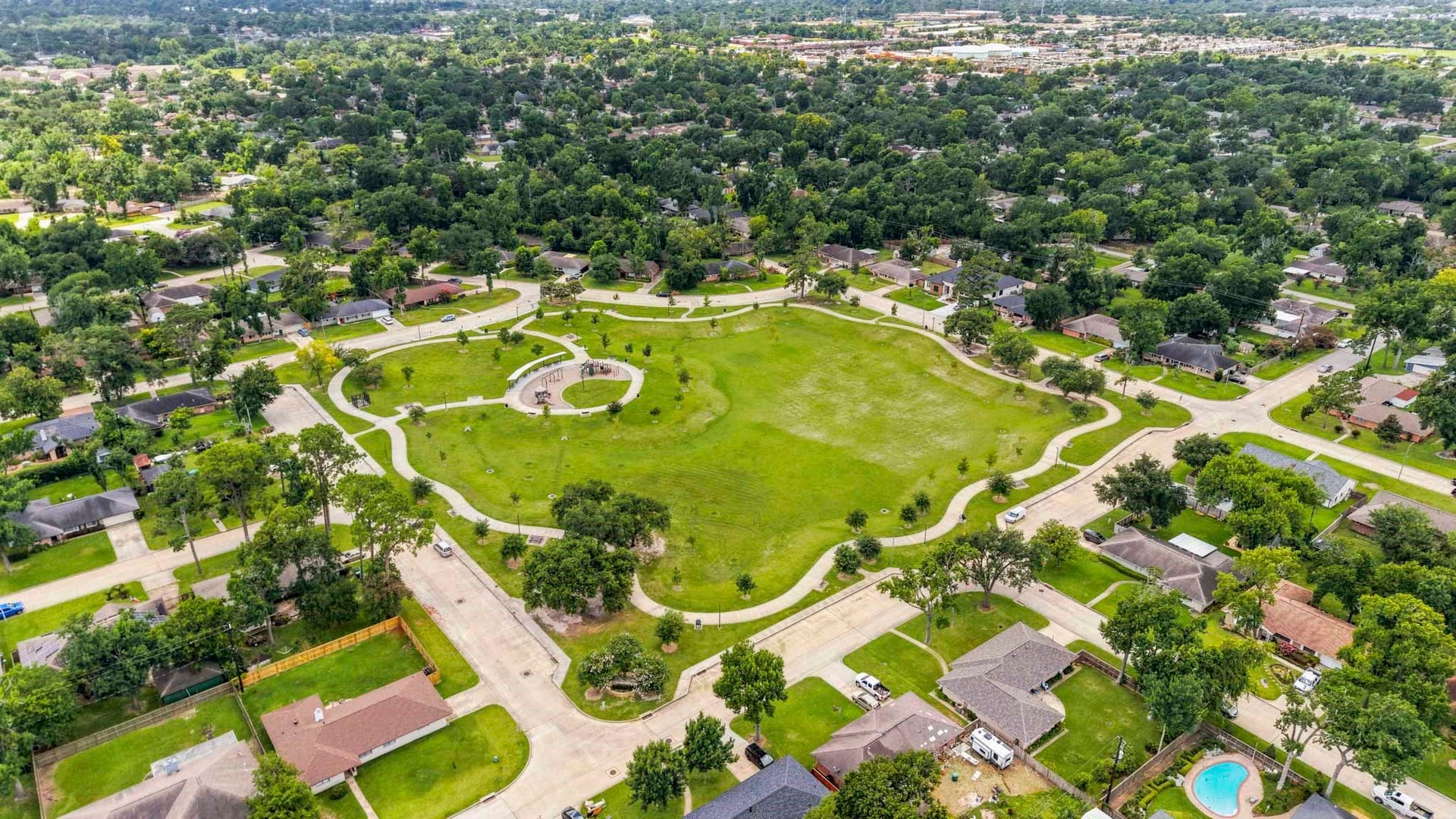 Just a few blocks from the home, James W. Lee Park serves as the neighborhood park, offering approximately 5 acres of open green space, a playground, and a 0.3-mile paved loop ideal for walking, jogging, or biking.