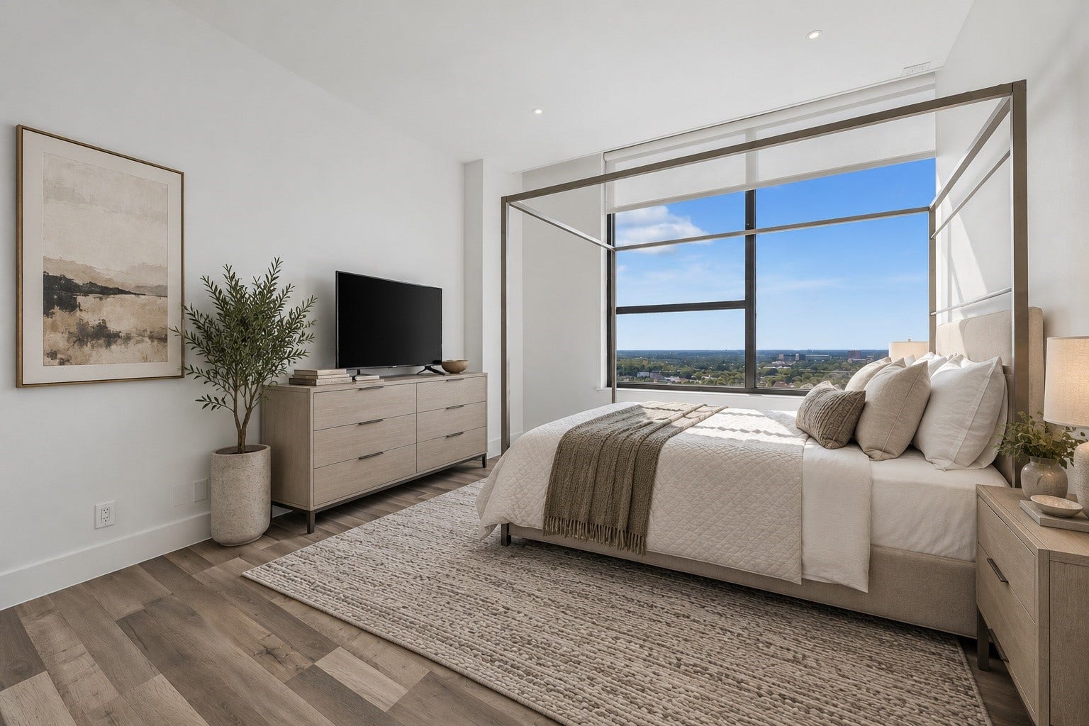 15 Greenway Plaza, #26K, Houston, TX 77046 Photo has been virtually staged to illustrate the room's potential. Furniture and dcor are for illustrative purposes only and are not included in lease.