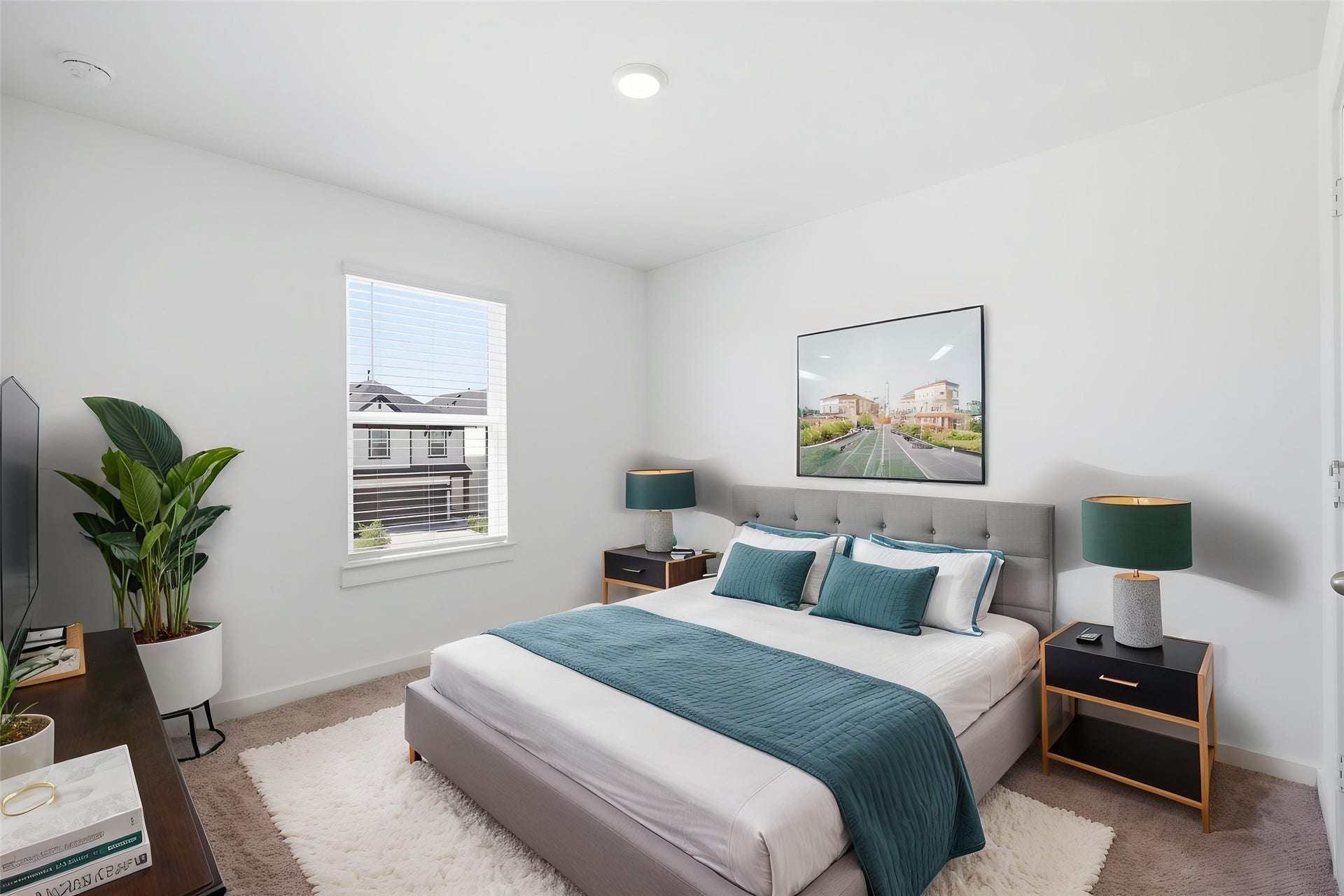 2919 Crown Gate Drive, Houston, TX 77047 Large 3rd bedroom. Virtually staged.