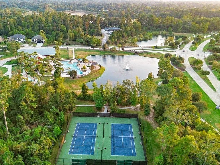 8551 Tombron Grove Road, Magnolia, TX 77354 Lace up your sneakers and grab your racquet. Tennis courts are here!