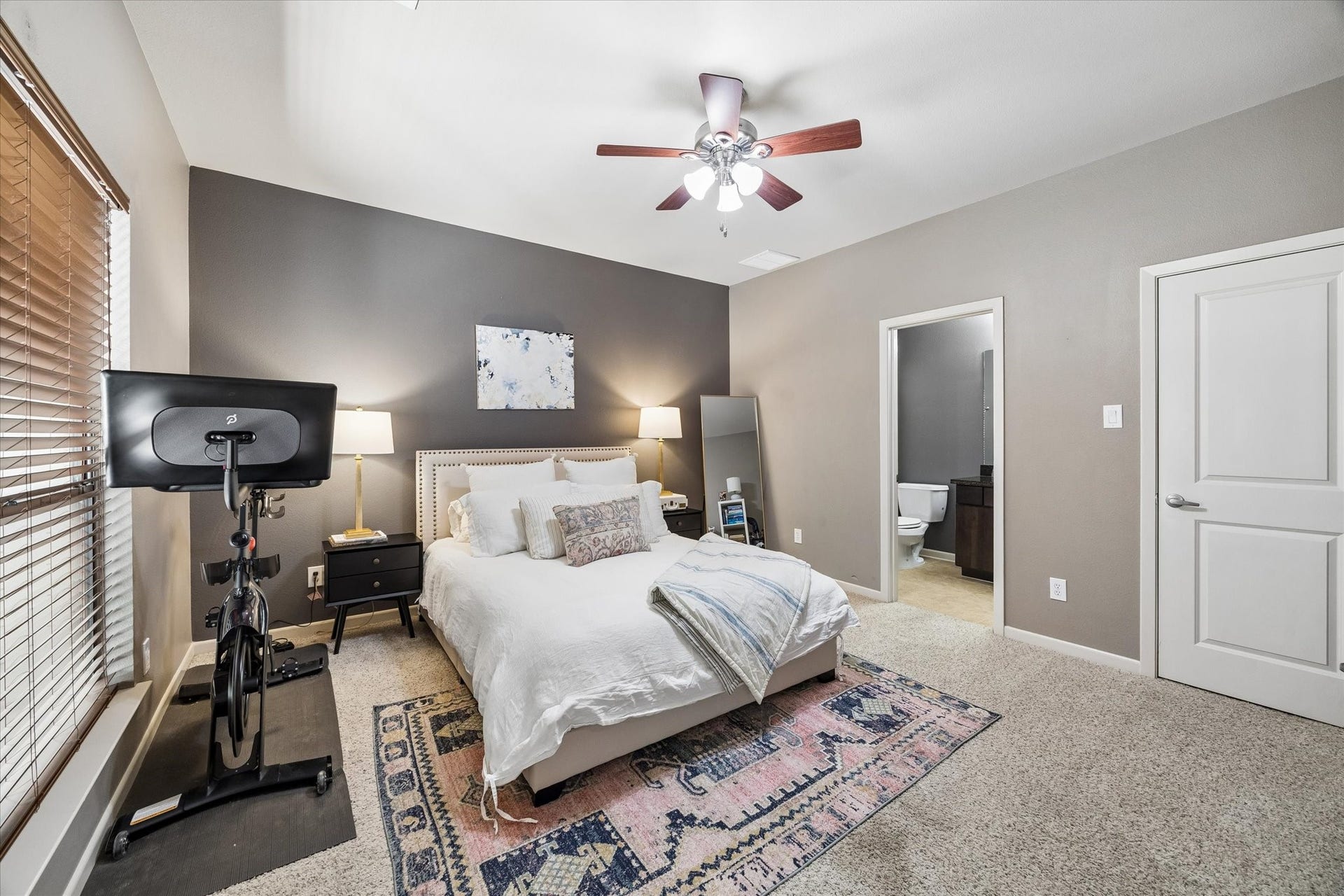 First floor secondary bedroom. This room has great natural light, good closet space and en-suite bathroom