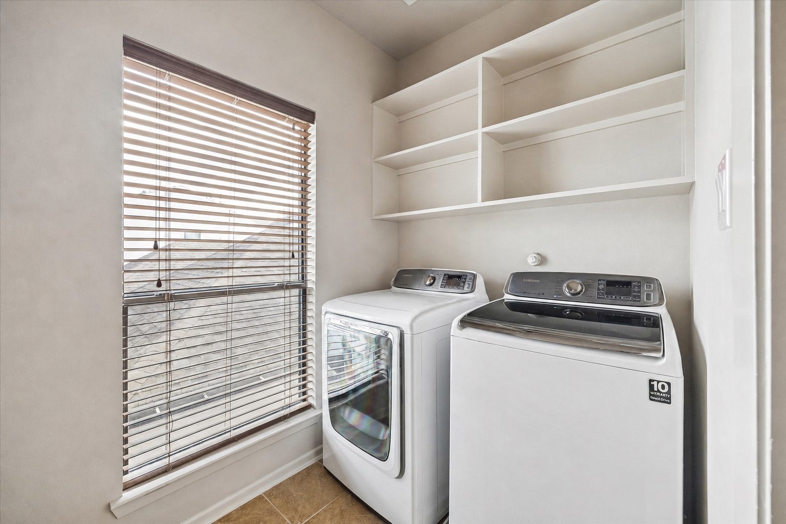 Utility room in house on third floor