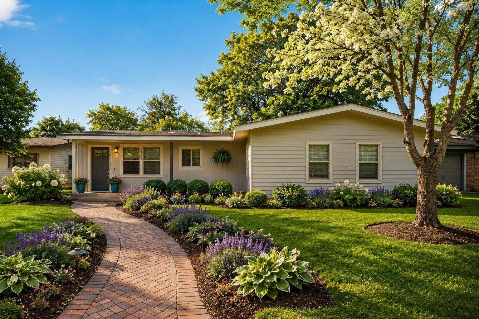 3408 Palm Avenue, Texas City, TX 77590 Image is AI generated for illustration purpose only. Front yard