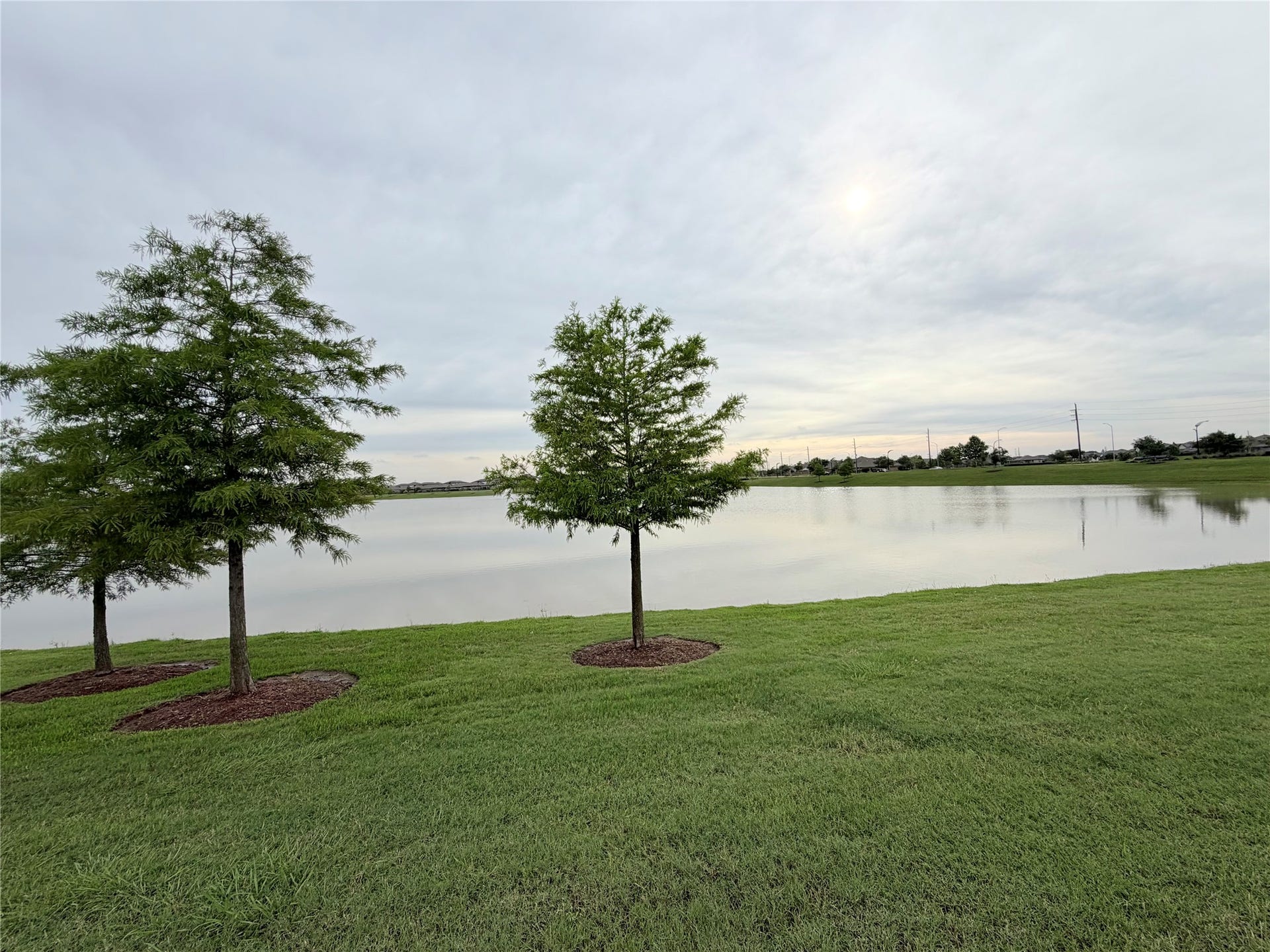 Neiborhood lakes provide a peaceful setting for evening walks and sunset views.