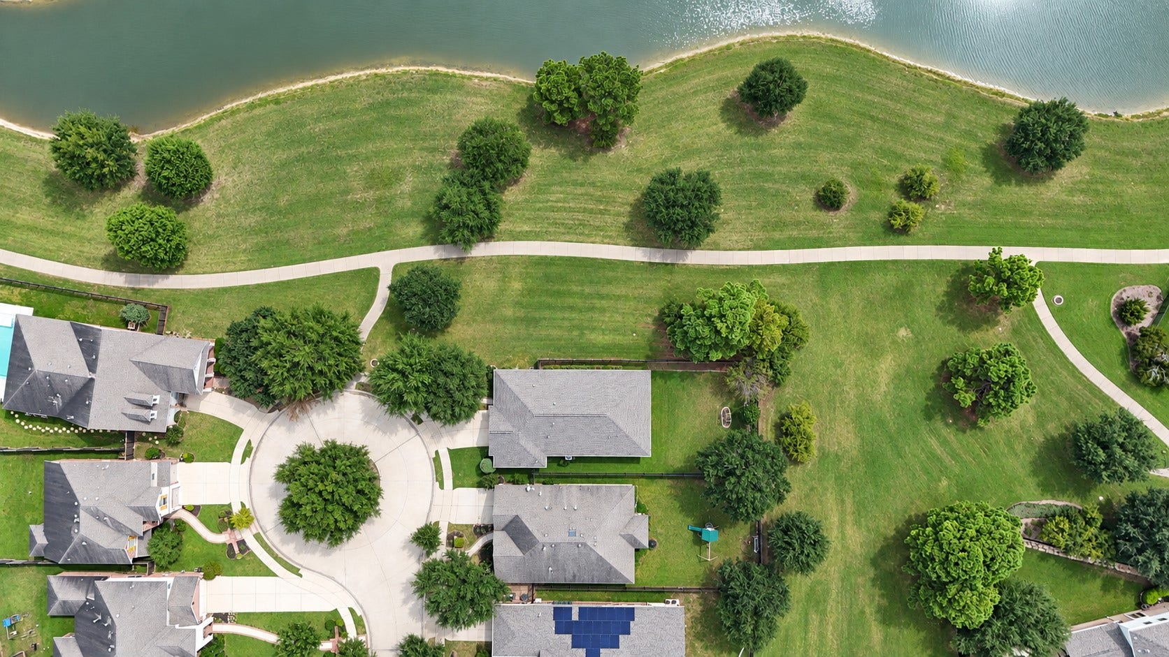 18803 Cove Mill Lane, Cypress, TX 77433 Another overhead view showing how much space you have around your house.