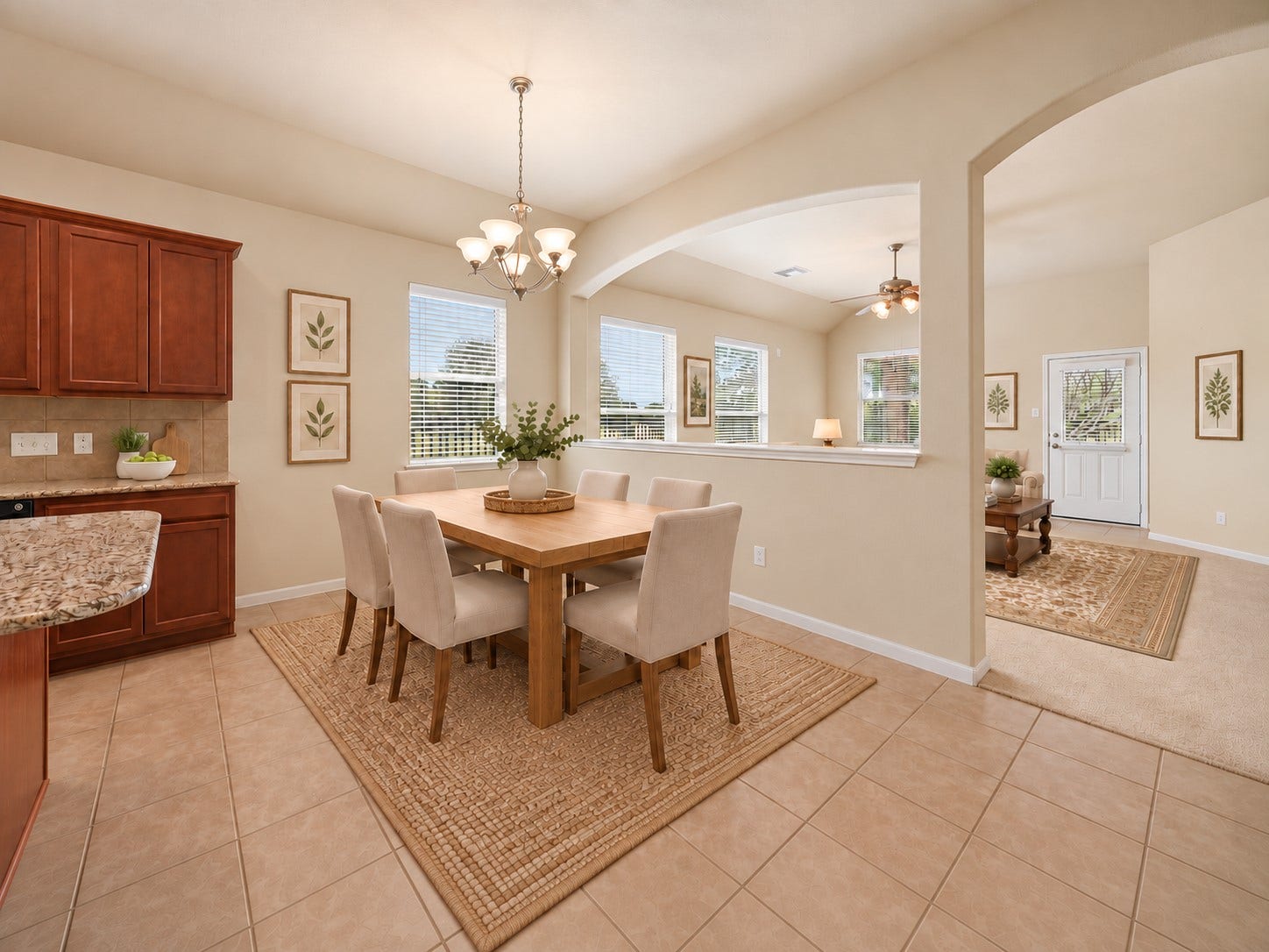 18803 Cove Mill Lane, Cypress, TX 77433 Another view of the large breakfast area overlooking the lake. *Virtually Staged*