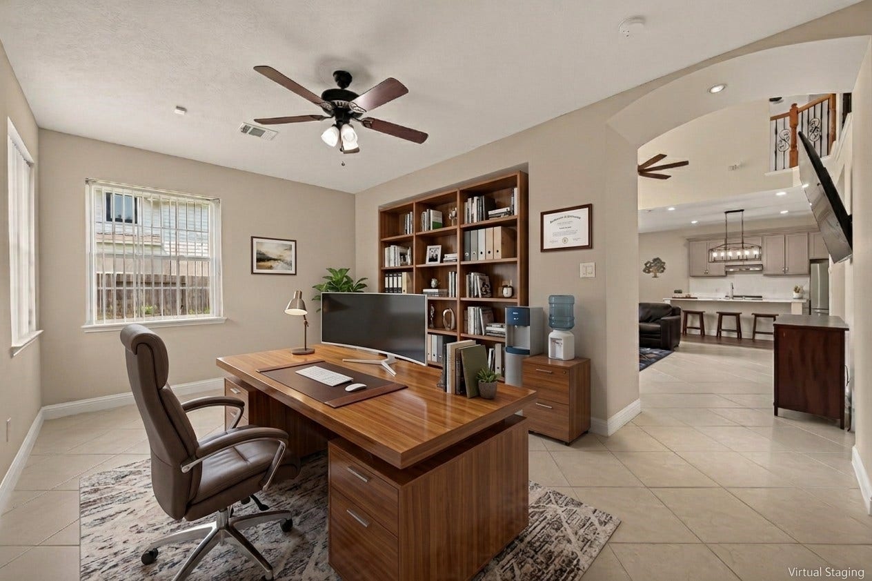 2002 Thorncrest Court, Sugar Land, TX 77479 Same space,luxury Virtual Staged Gym/Office