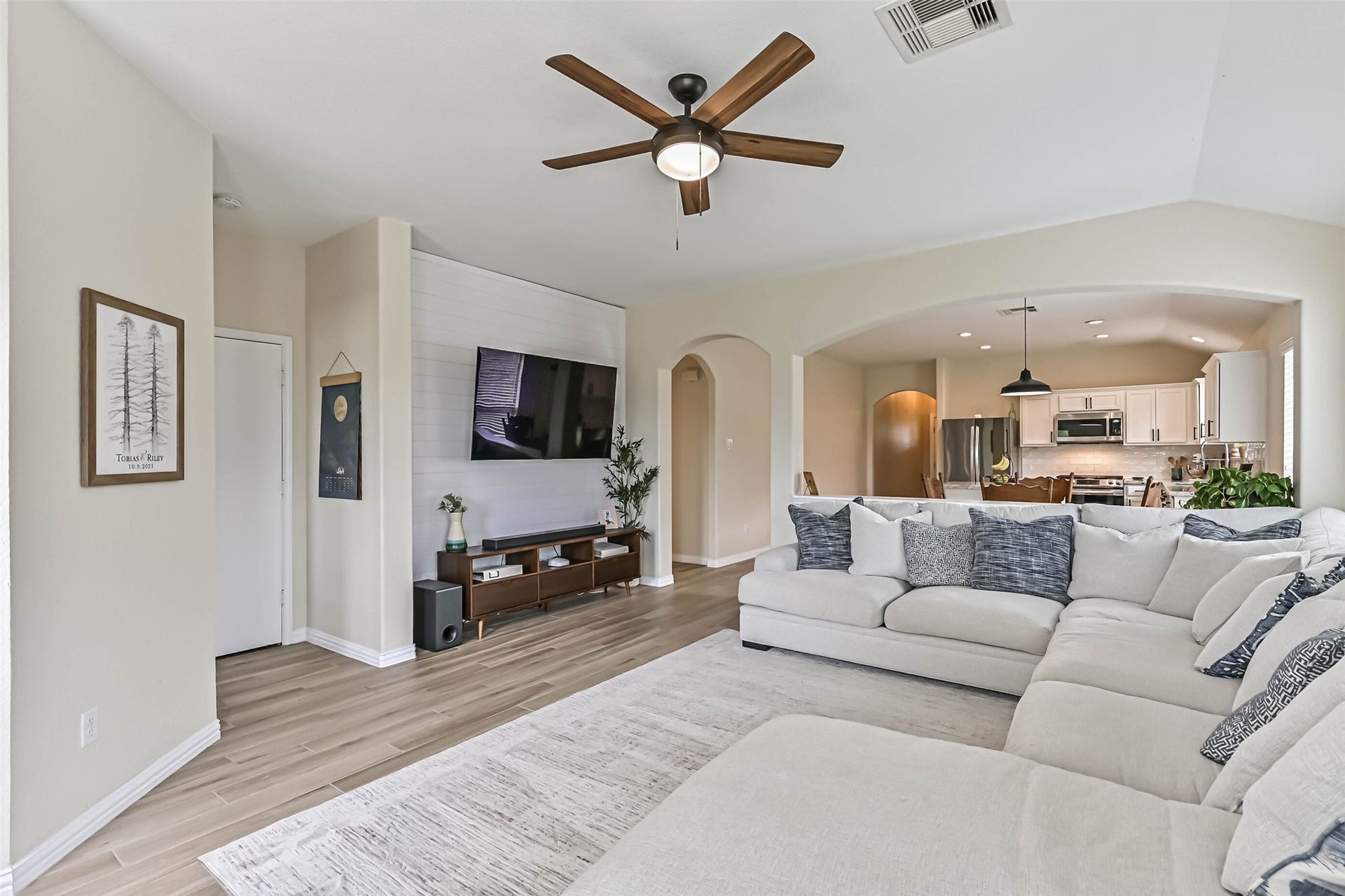 A view of the living area