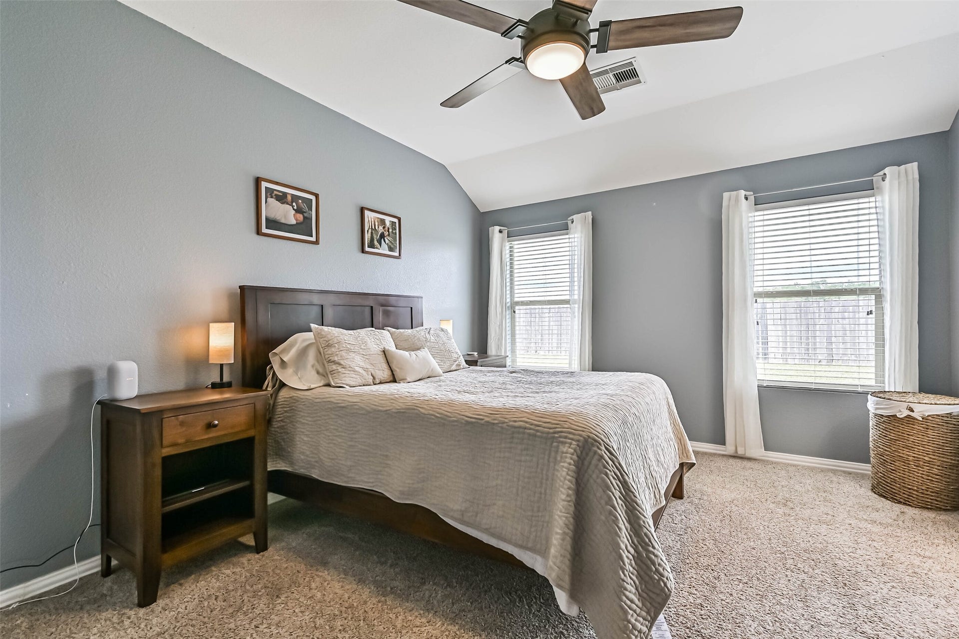 A view of the primary bedroom