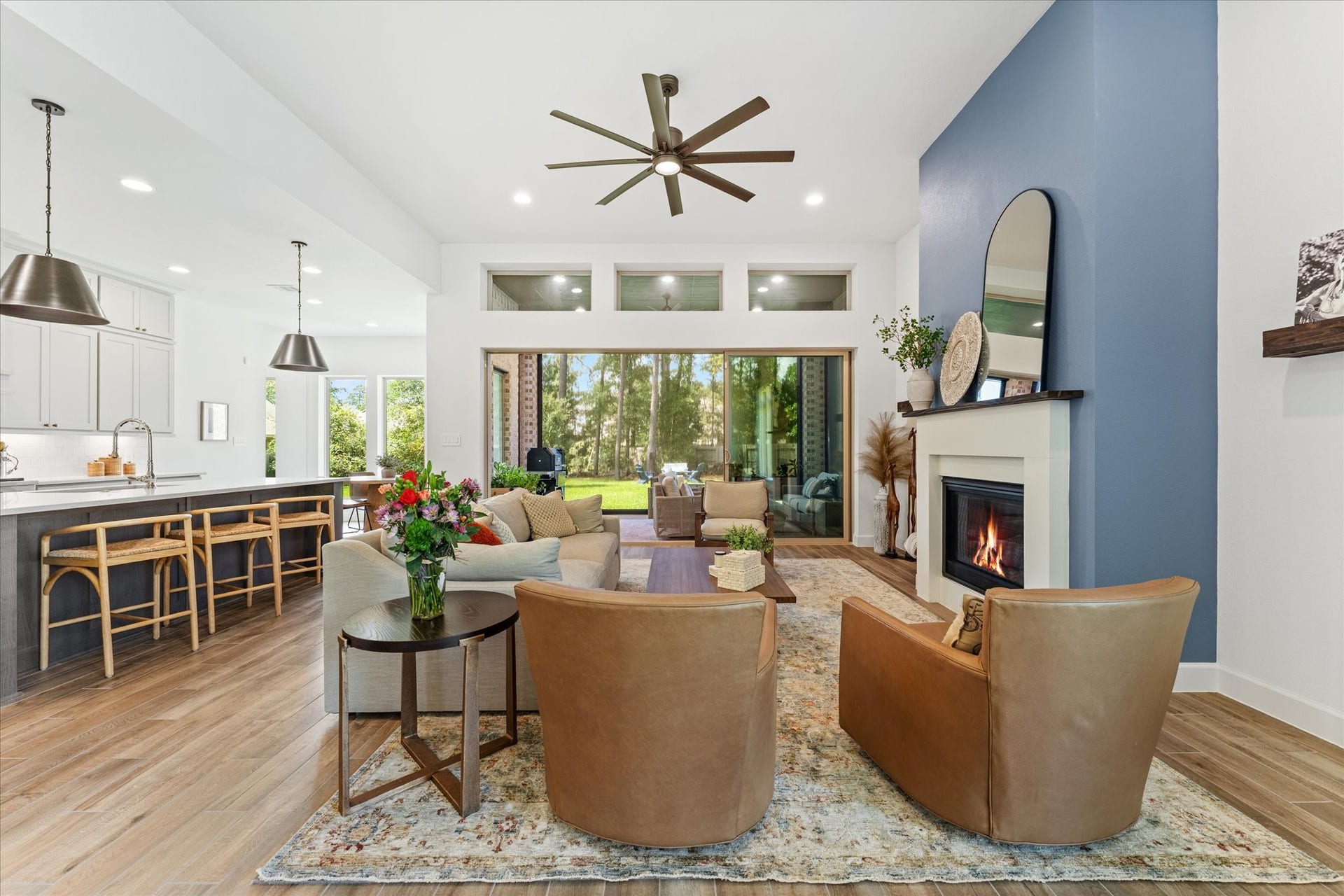 607 Starlit Sky Court, Willis, TX 77318 Cozy up in front of fireplace on chilly evenings