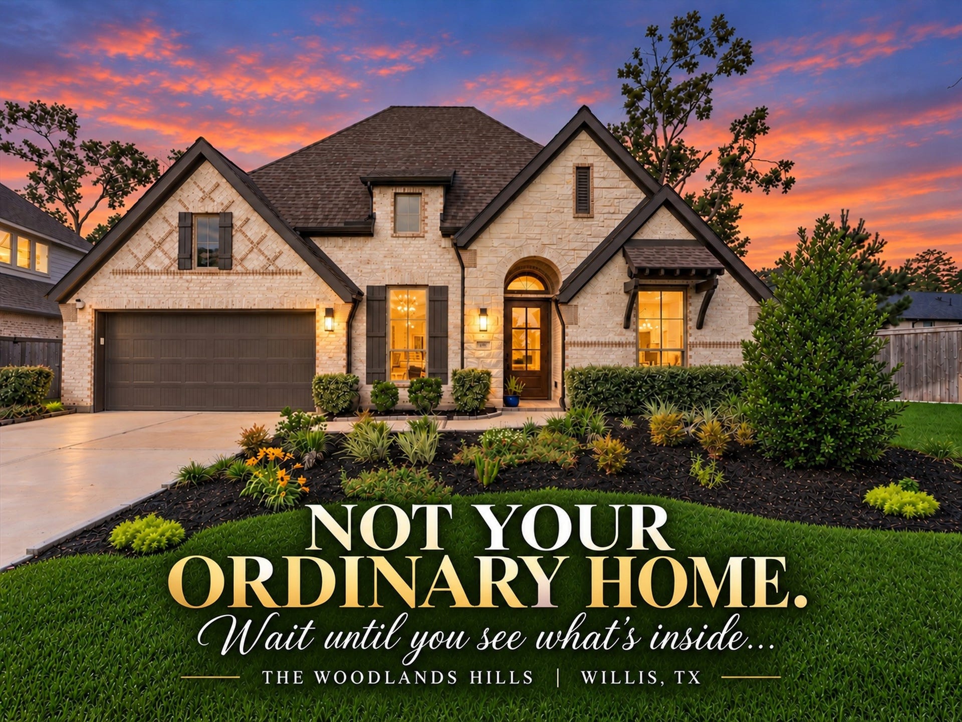 607 Starlit Sky Court, Willis, TX 77318 EXCEPTIONAL INDOOR/OUTDOOR LIVING