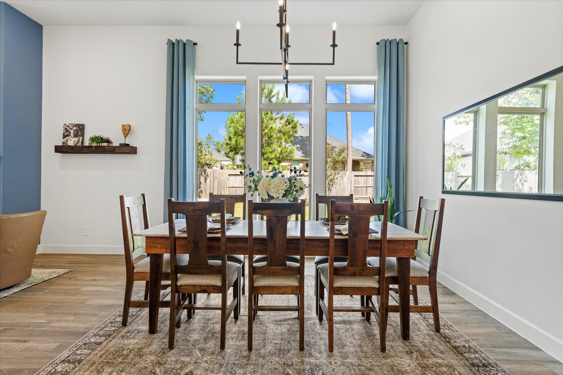 607 Starlit Sky Court, Willis, TX 77318 Open concept dining with a view