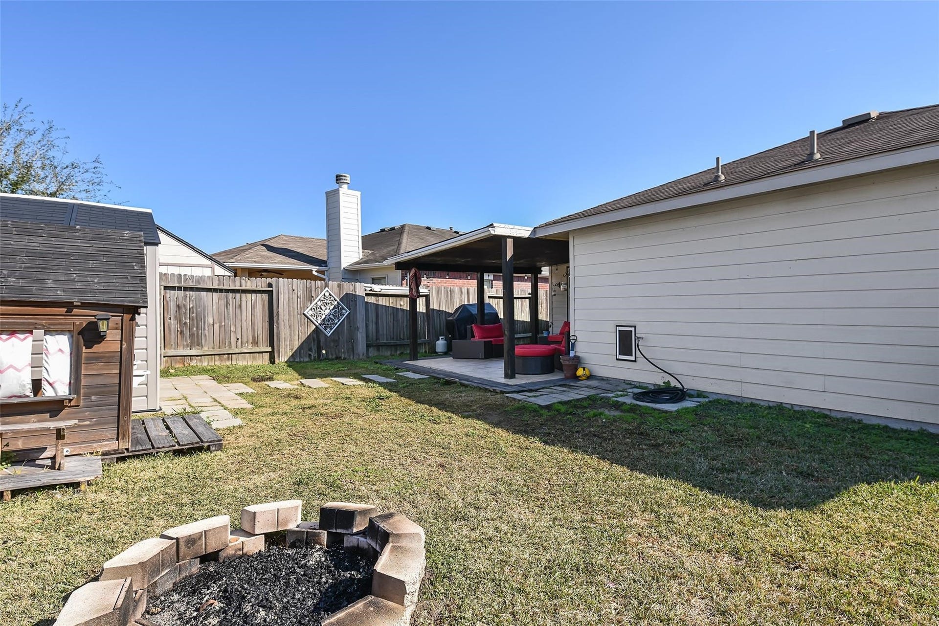 18114 Hanover Glen Lane, Richmond, TX 77407 View of the backyard