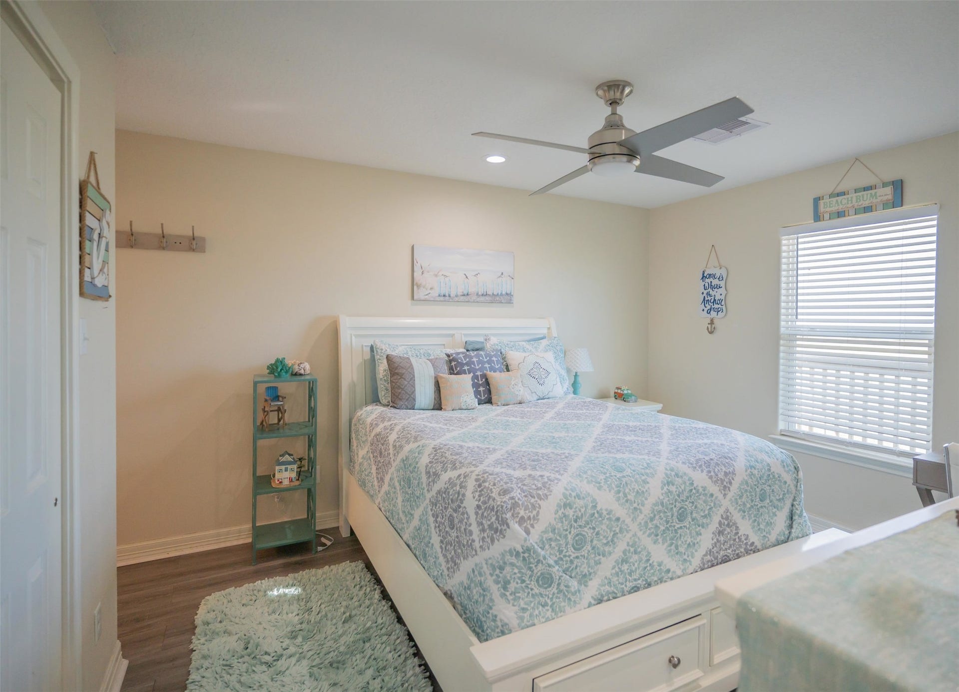 Clean, comfortable bedroom ready to unwind