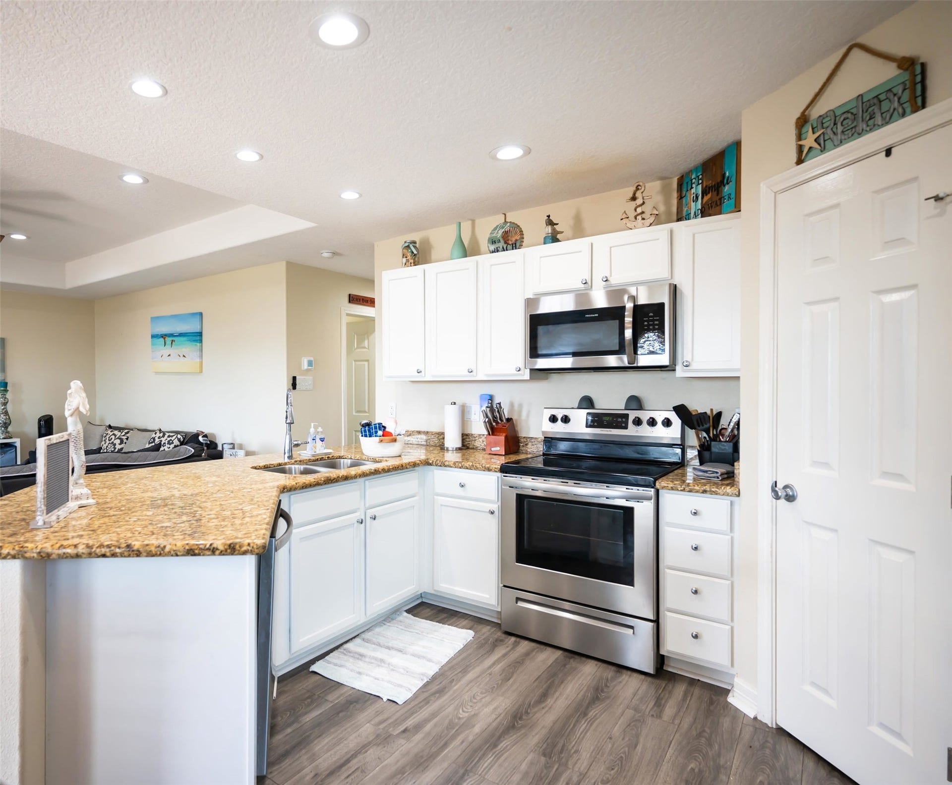 Open kitchen with plenty of space to cook and gather